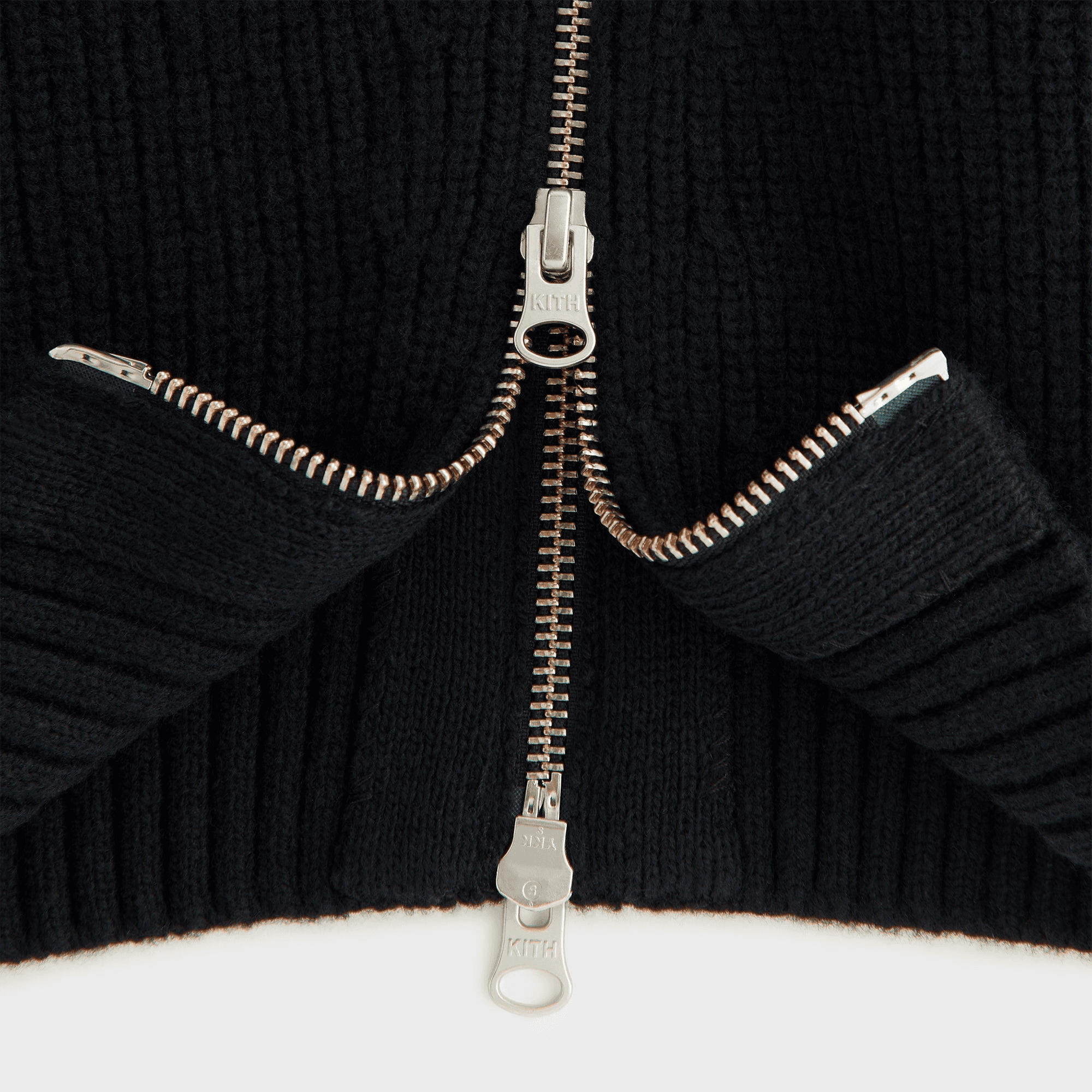 Kith Women Juni Zipper Sweater Hoodie - Black — Image 2
