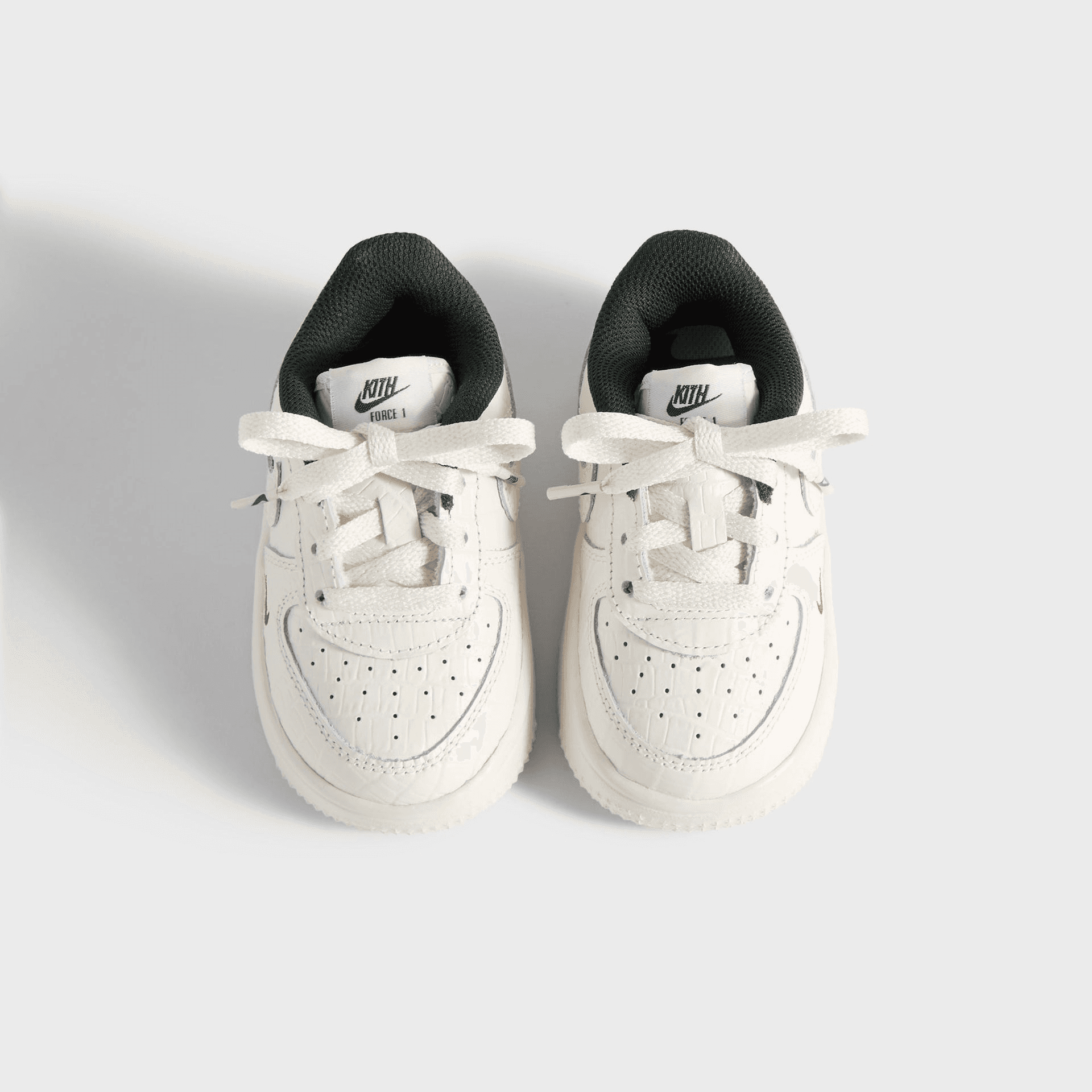 Kith for Nike TD Air Force 1 - Phantom / Black Spruce / Varsity Red — Image 5