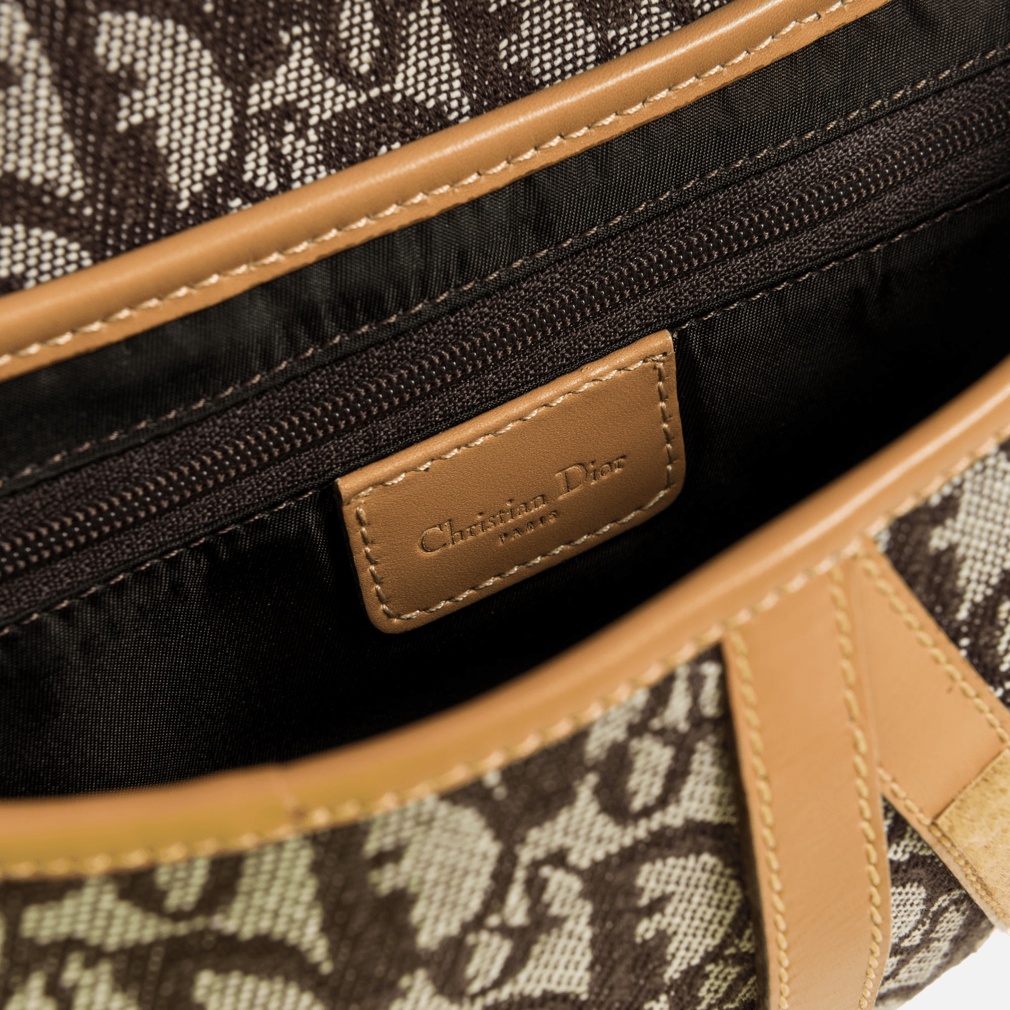 Dior Oblique Saddle Bag - Beige — Image 2