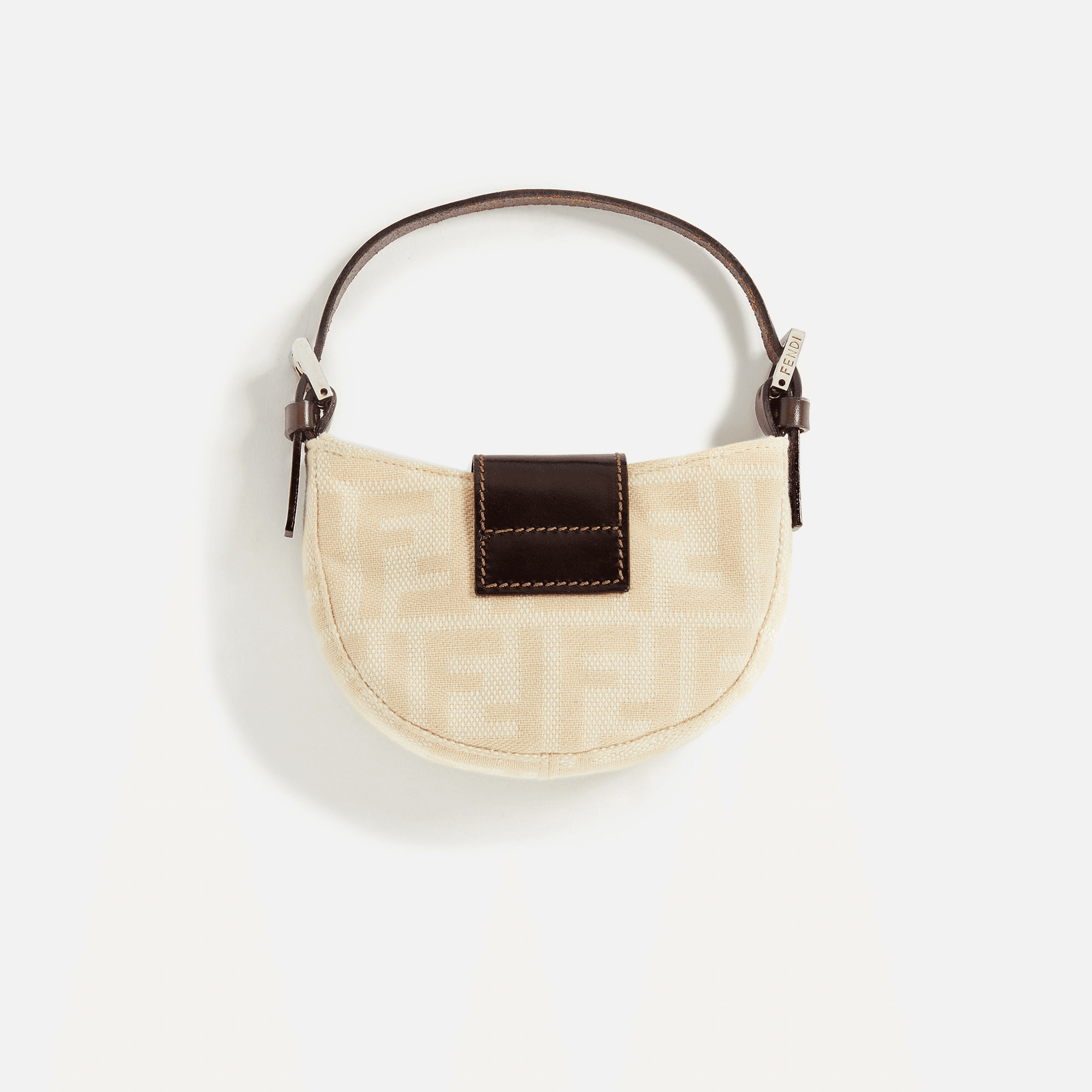 WGACA Fendi Zucca Mini Croissant - Beige — Image 2