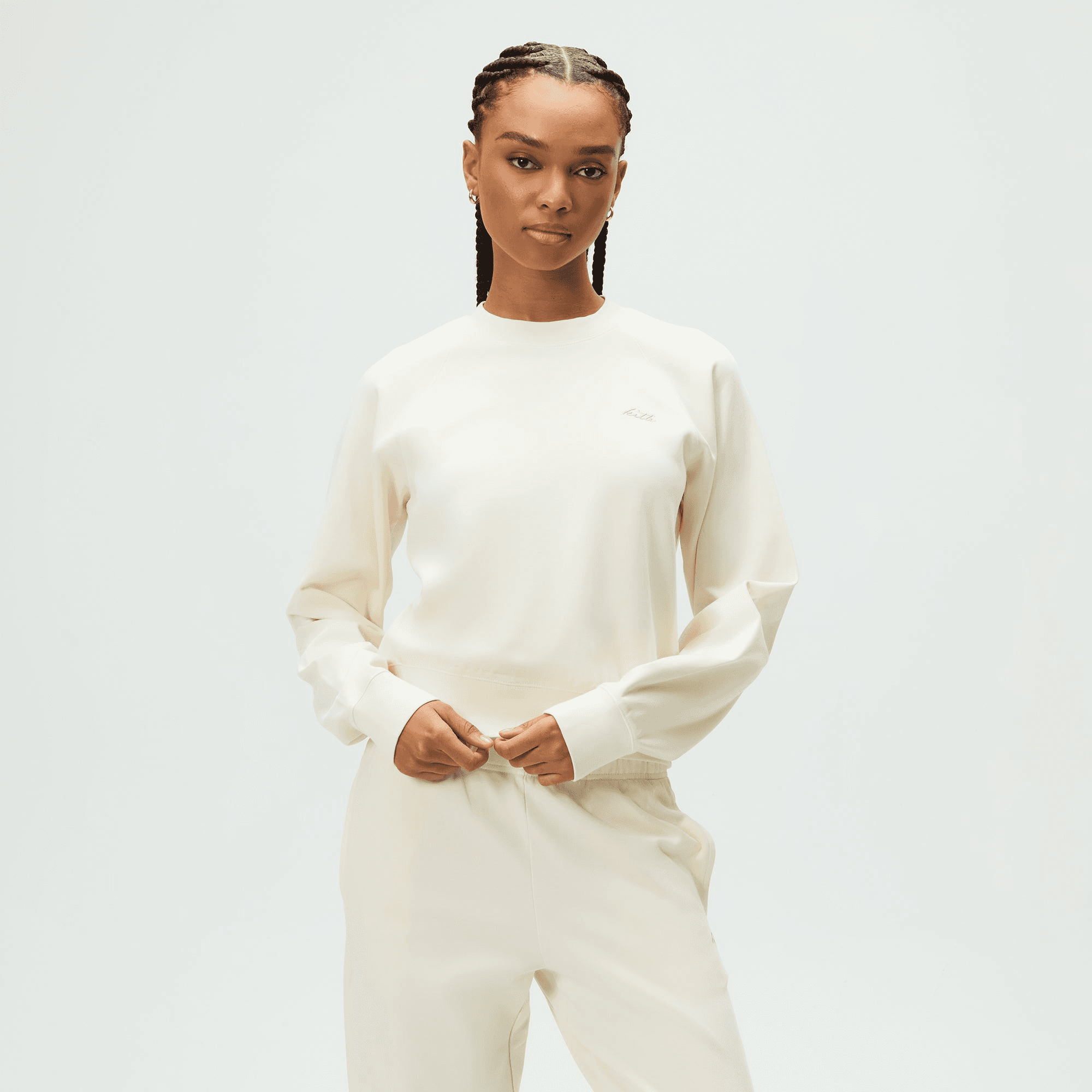Kith Women Reese Crewneck - Sandrift — Image 4