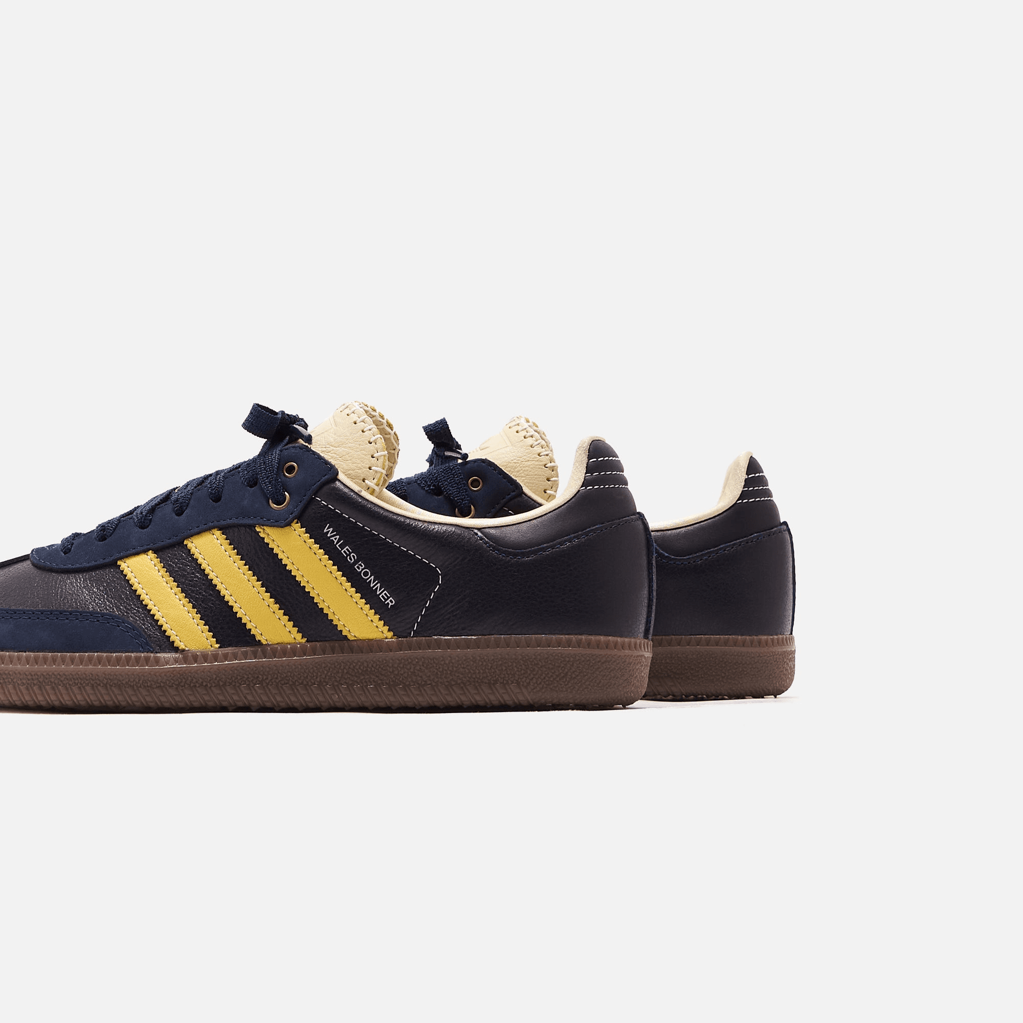 adidas Consortium Wales Bonner Samba - Collegiate Navy / Cream White / Yellow — Image 2