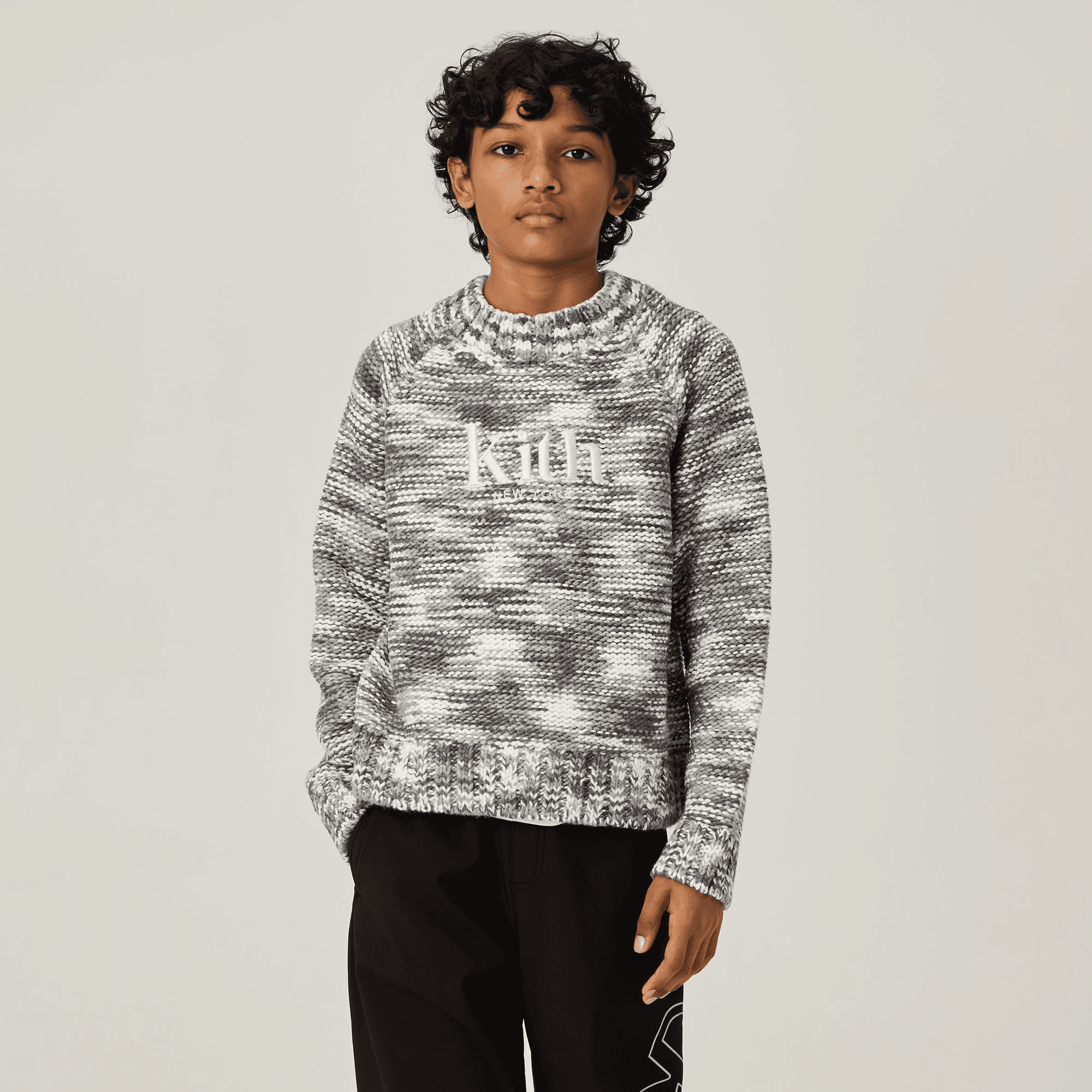 Kith Kids Space Dye Logo Sweater - Statue — Image 5