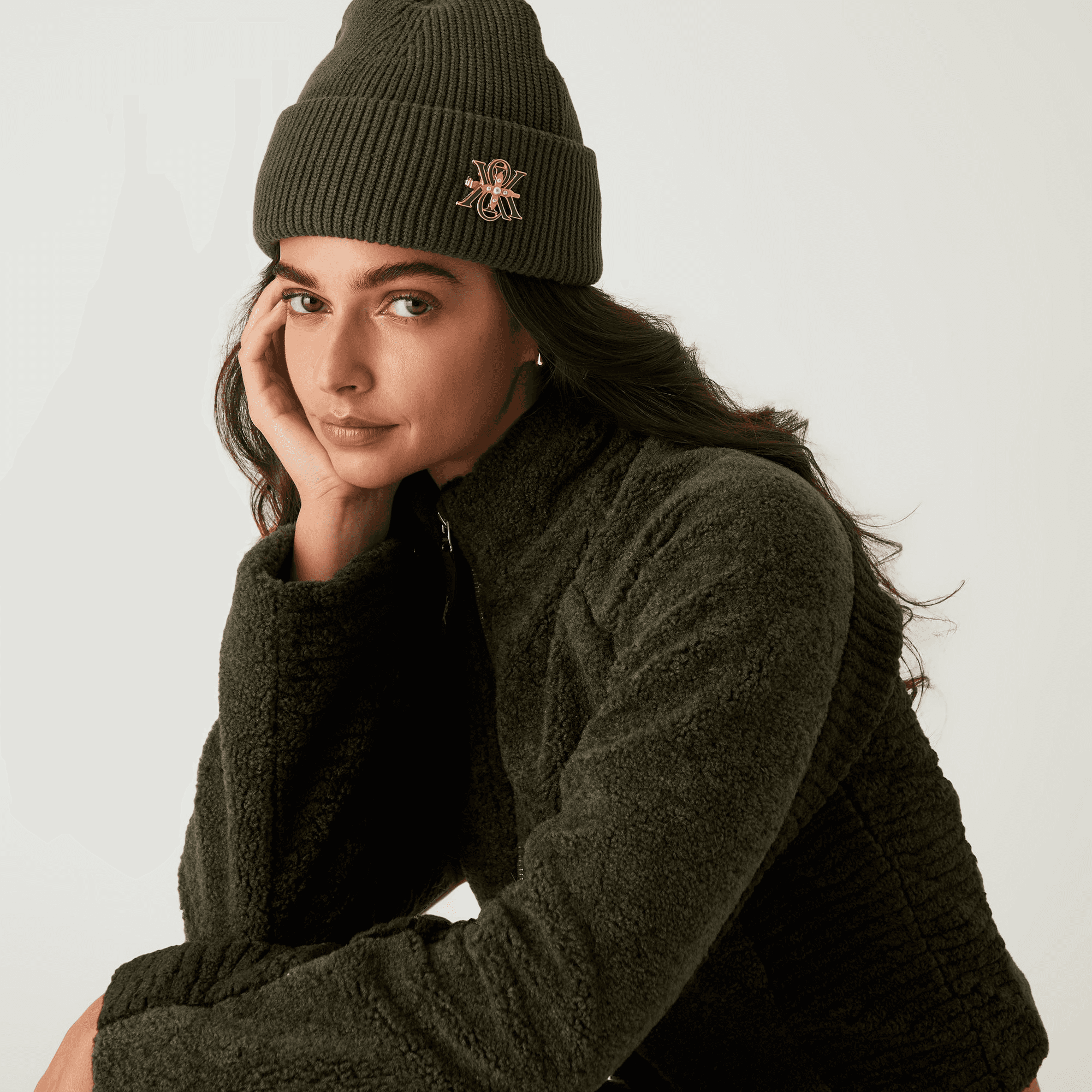 Kith Women Broach Mia Beanie - Cypress — Image 3