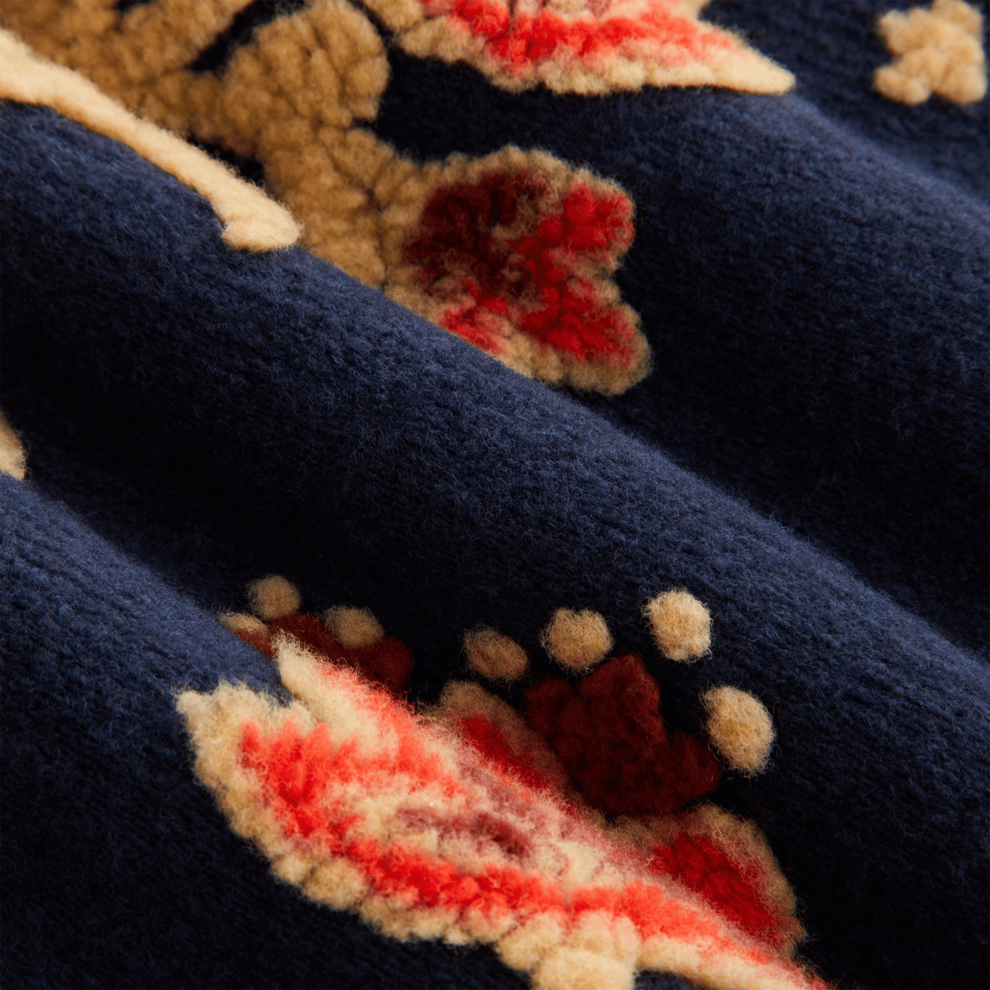 Kith Women Hunter III Paisley Sherpa 1/4 Zip - Nocturnal — Image 3