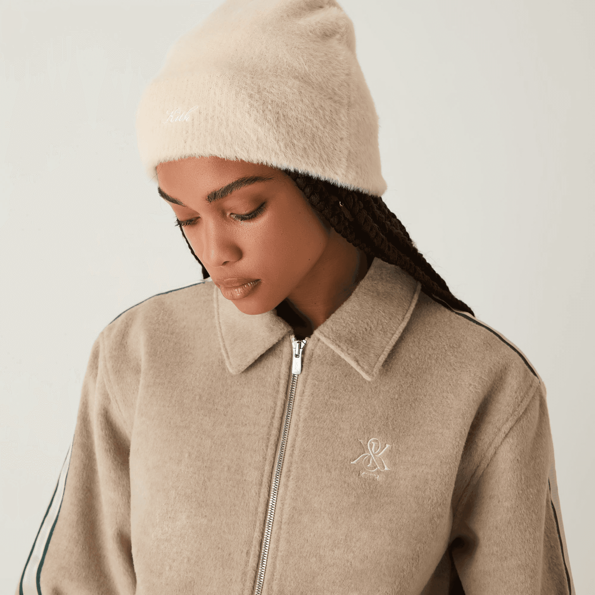 Kith Women Shaggy Beanie - Muslin — Image 3