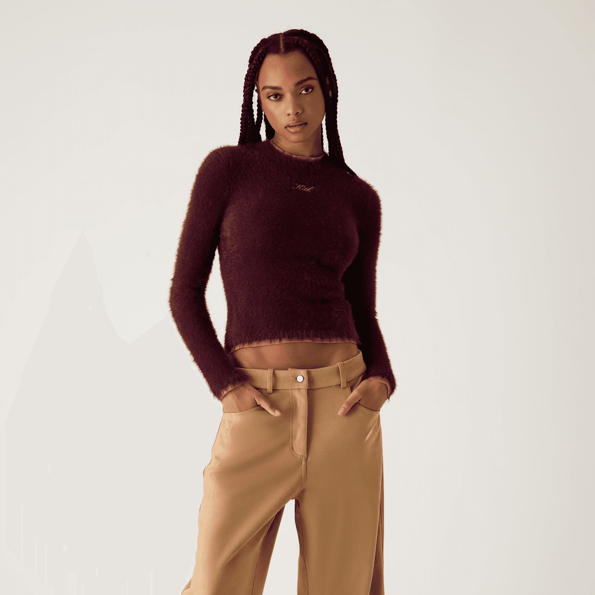 Kith Women Anwen Mohair Long Sleeve - Essence — Image 5