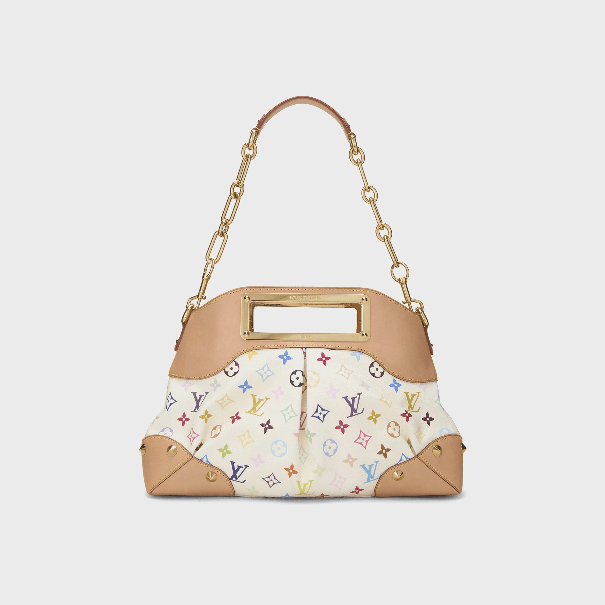 WGACA Takashi Murakami x Louis Vuitton White Monogram Multicolore Judy MM - White