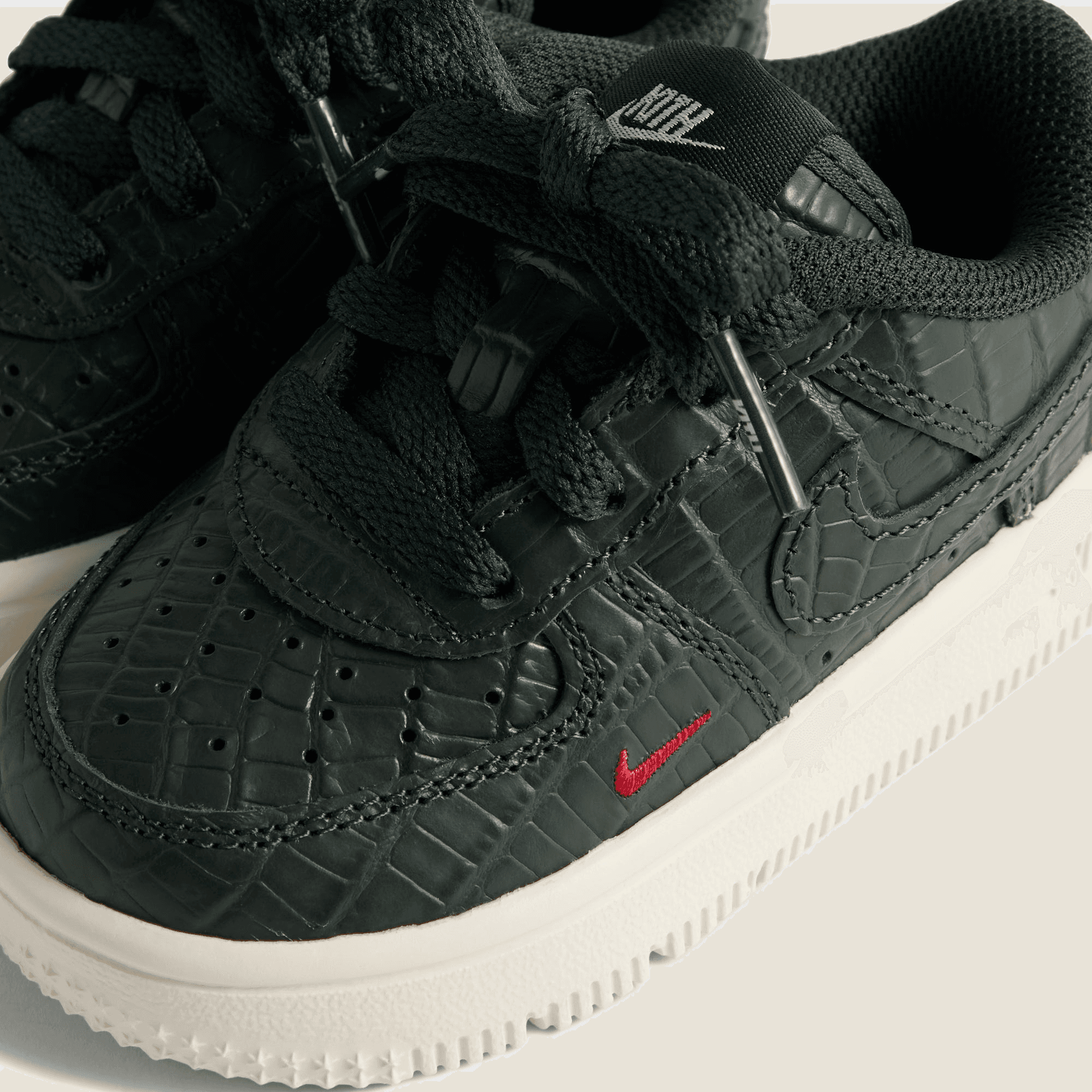 Kith for Nike TD Air Force 1 - Black Spruce / Phantom / Varsity Red — Image 3