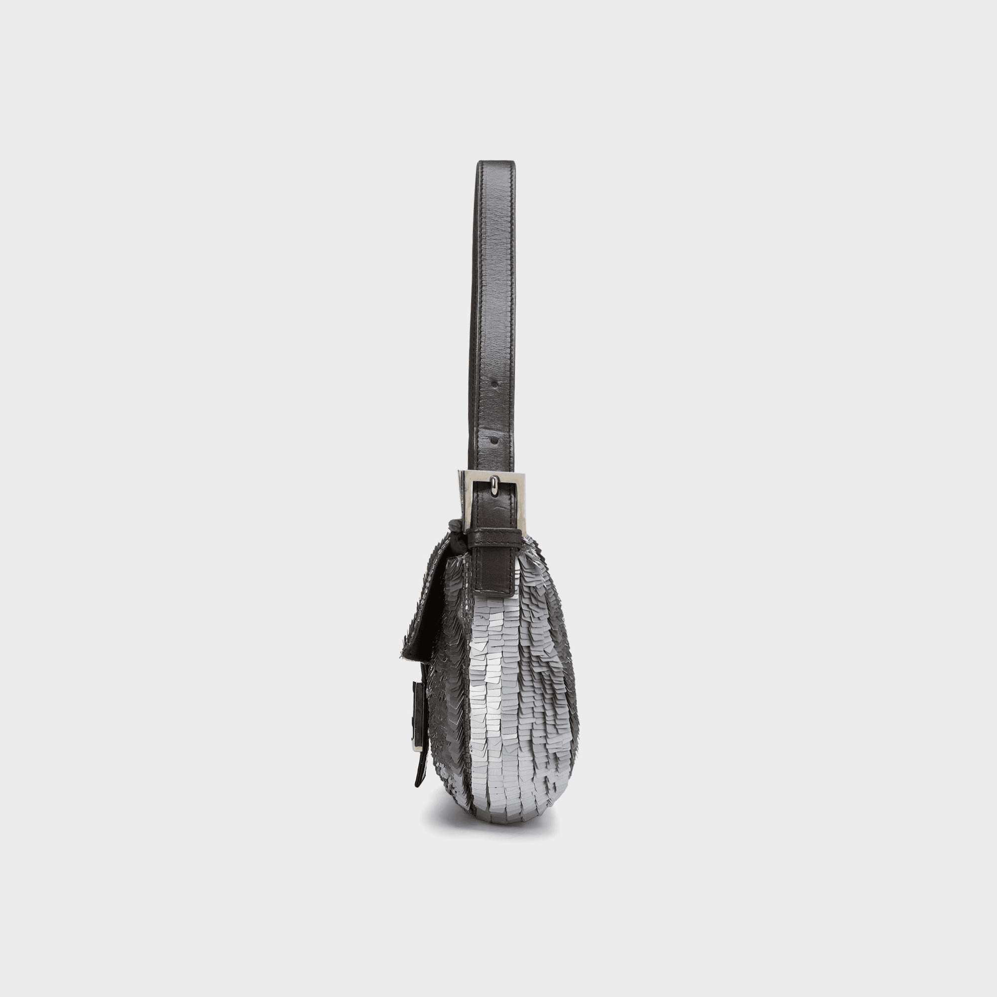 WGACA Fendi Silver Sequin Baguette - Sequin — Image 4