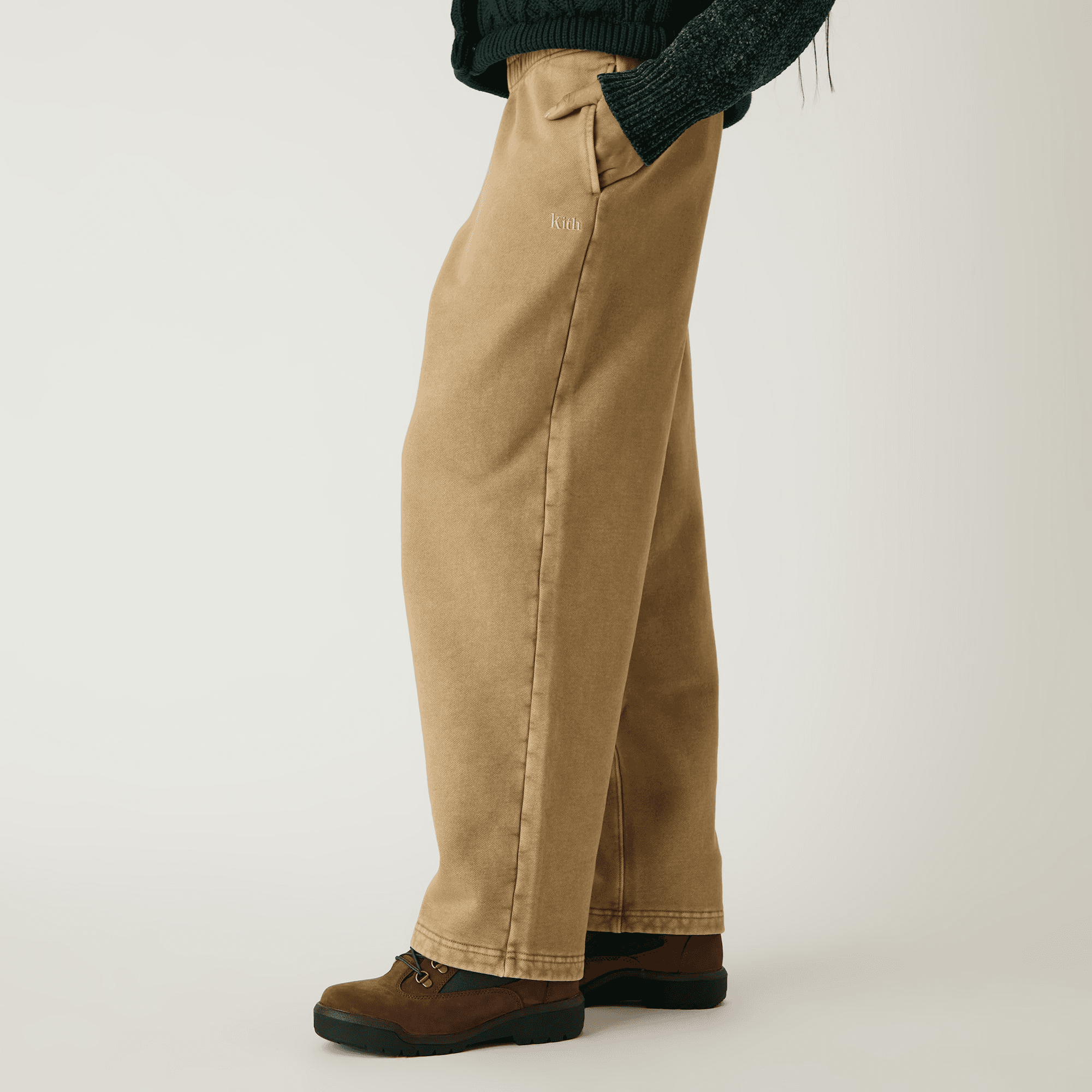 Kith Women Ava Sueded Track Pant - Birch — Image 4