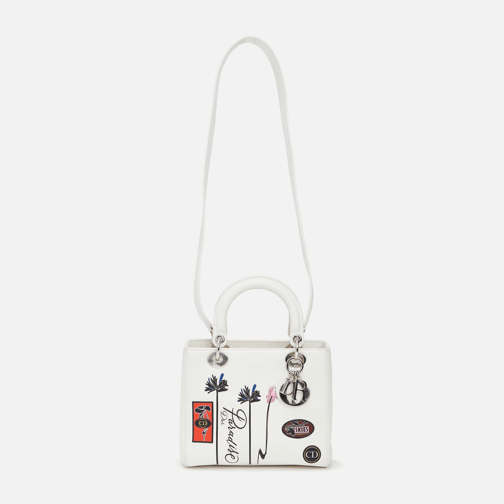 WGACA Dior Embossed Paradise Lady Dior M - White