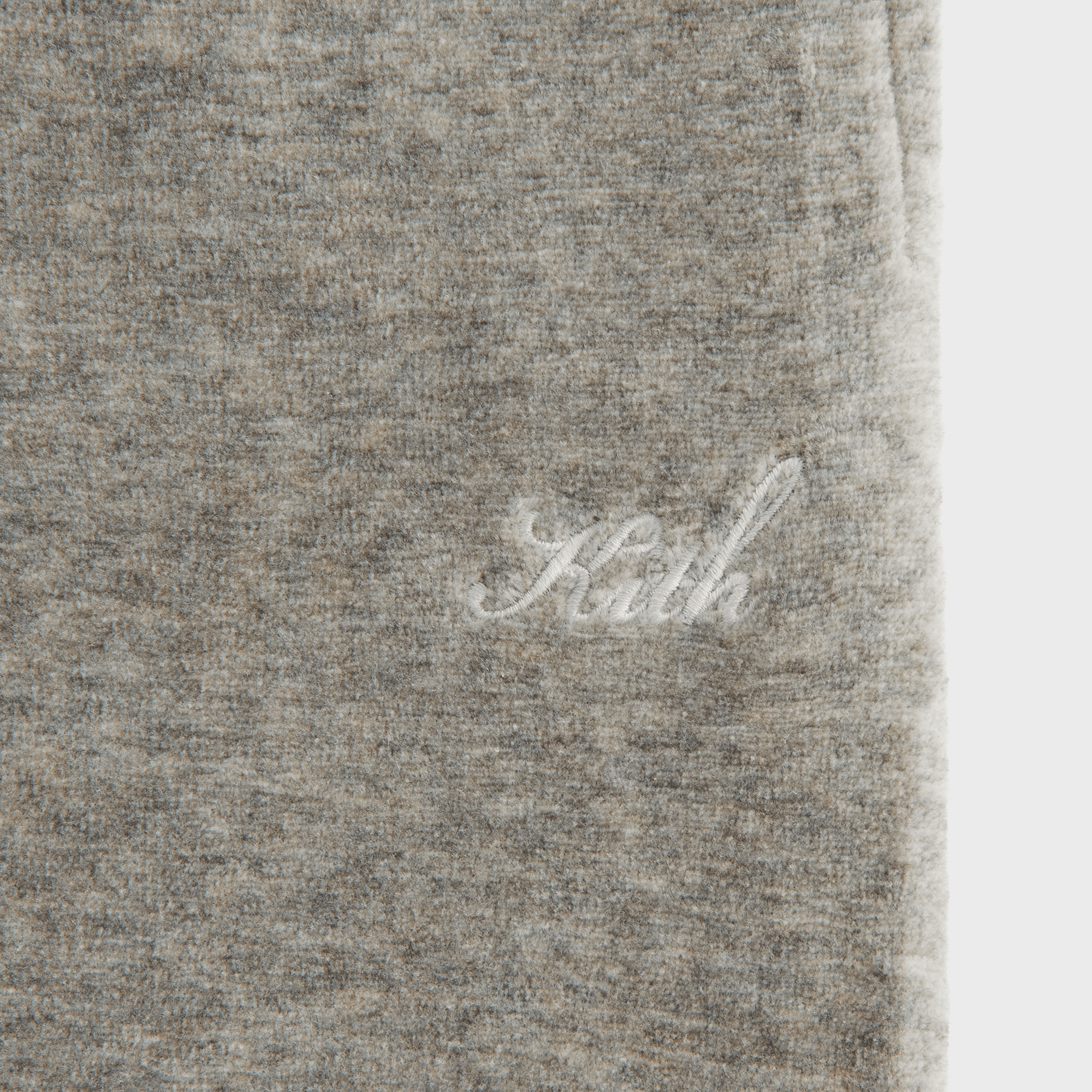 Kith Women Ava II Velour Pant - Light Heather Grey — Image 2