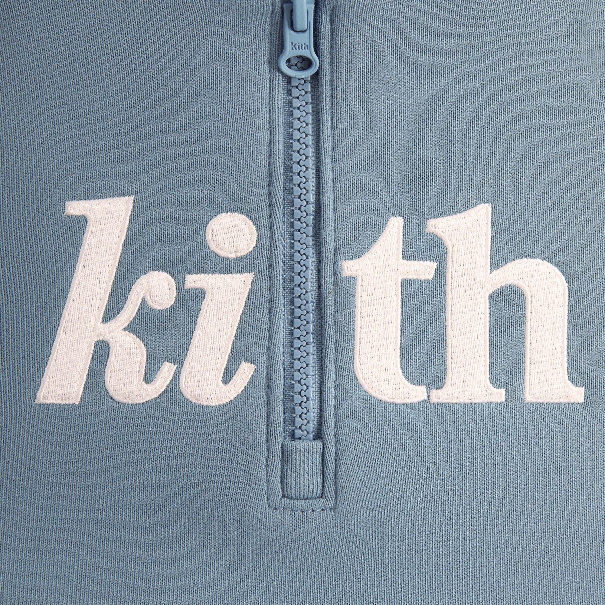 Kith Kids Color-Blocked Vale Nelson Quarter Zip Hoodie - Farrow — Image 2