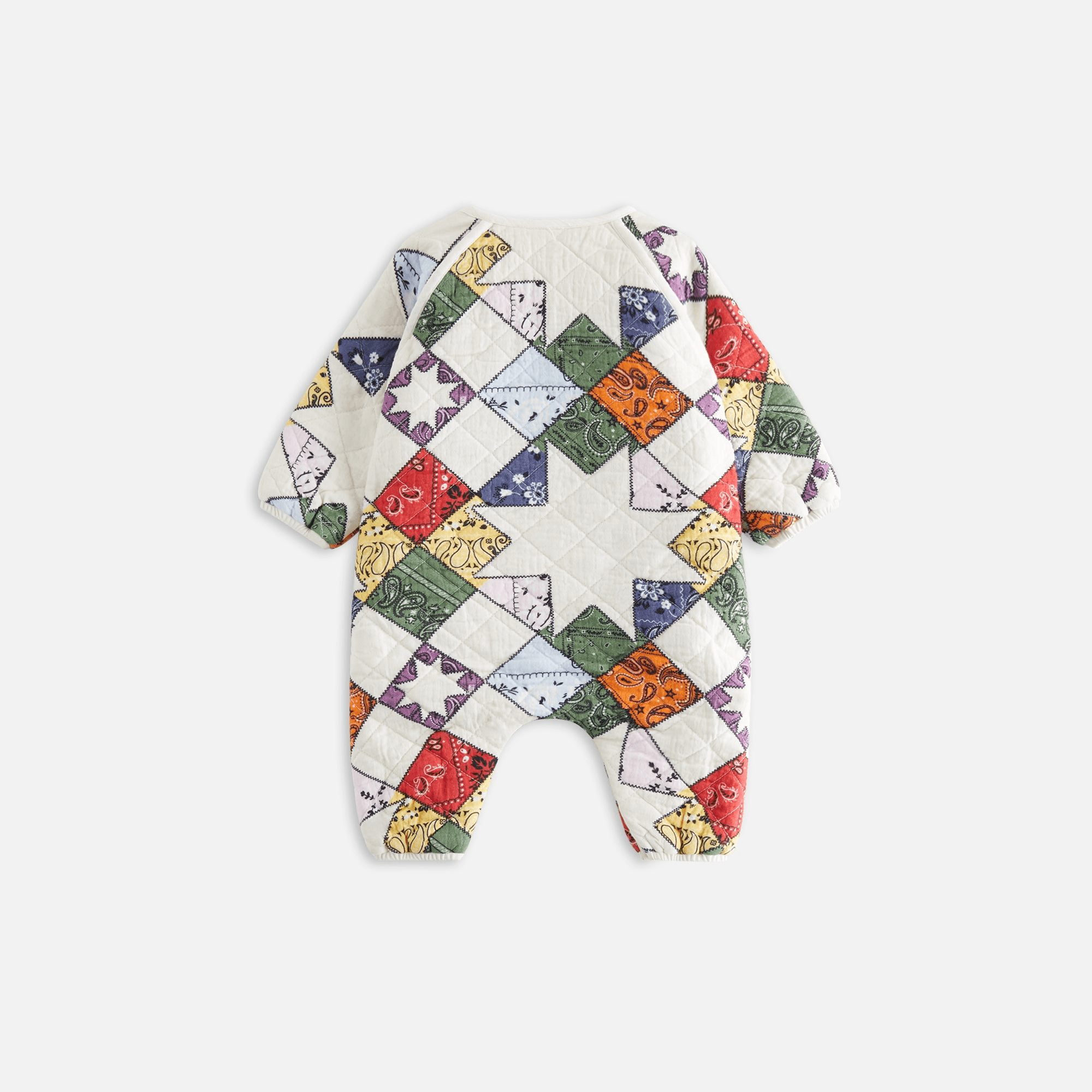 Kith Baby Quilted Patchwork Coverall - Sandrift — Image 5