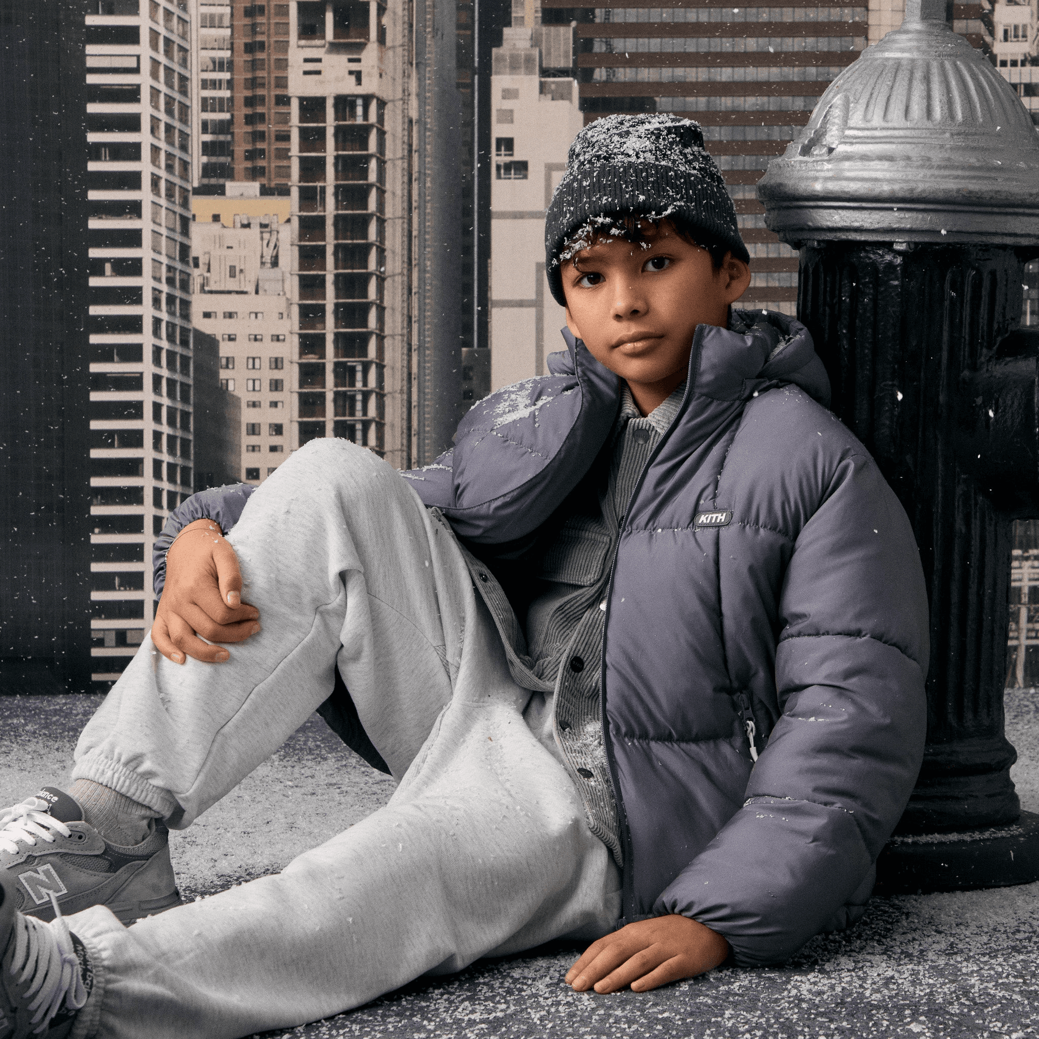 Kith Kids Iridescent Midi Puffer - Neptune — Image 2