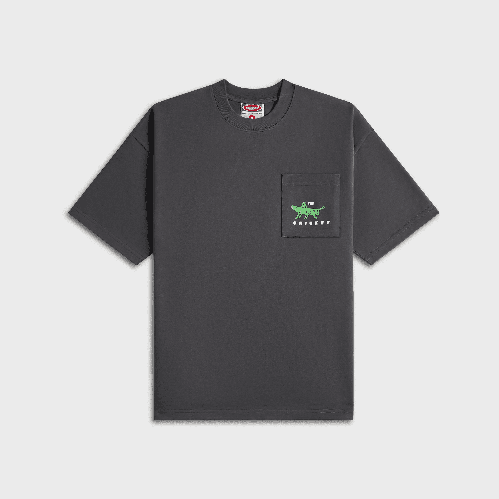 Metalwood Cricket Heavy Pocket Tee - Tar