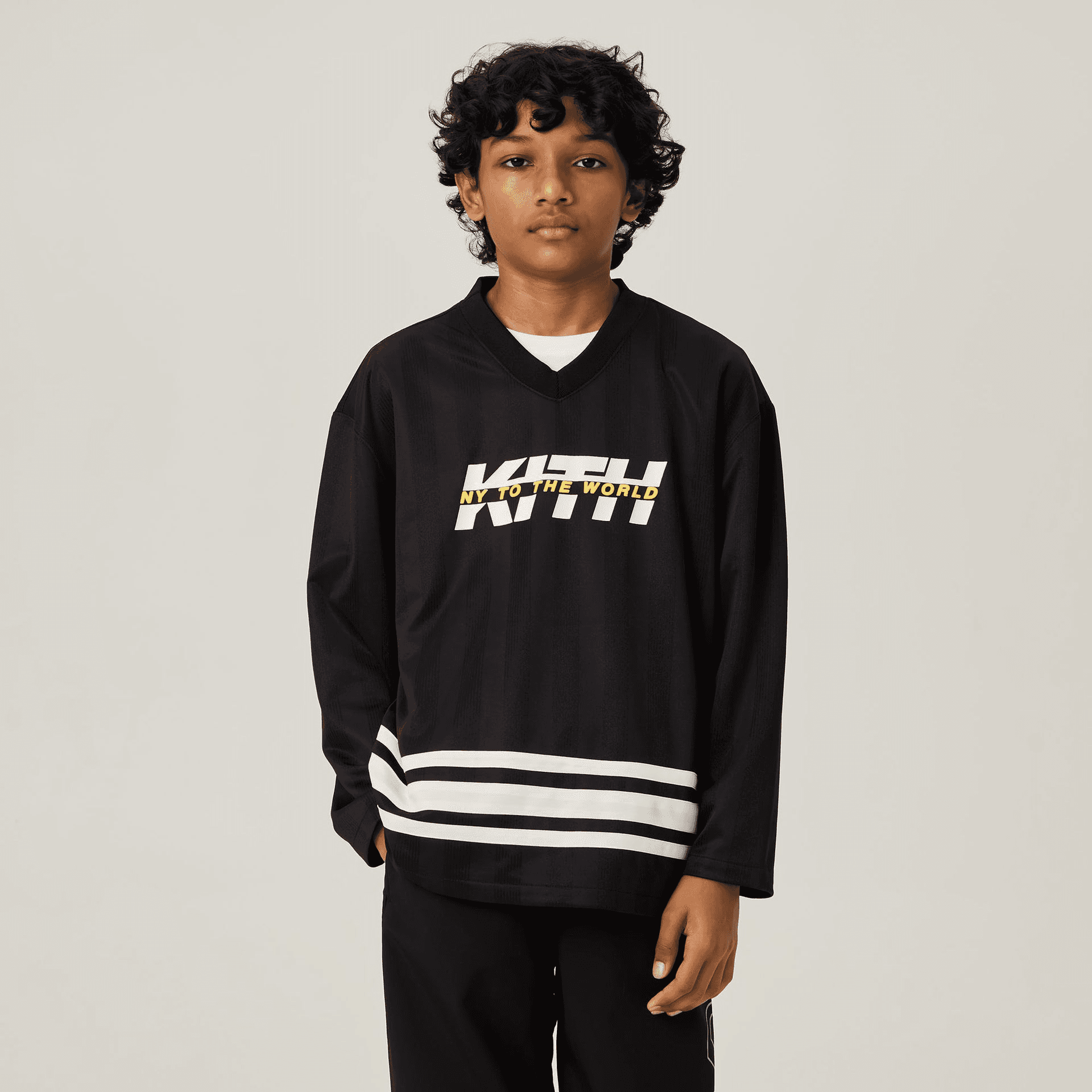 Kith Kids Logo Malik Jersey - Black — Image 5