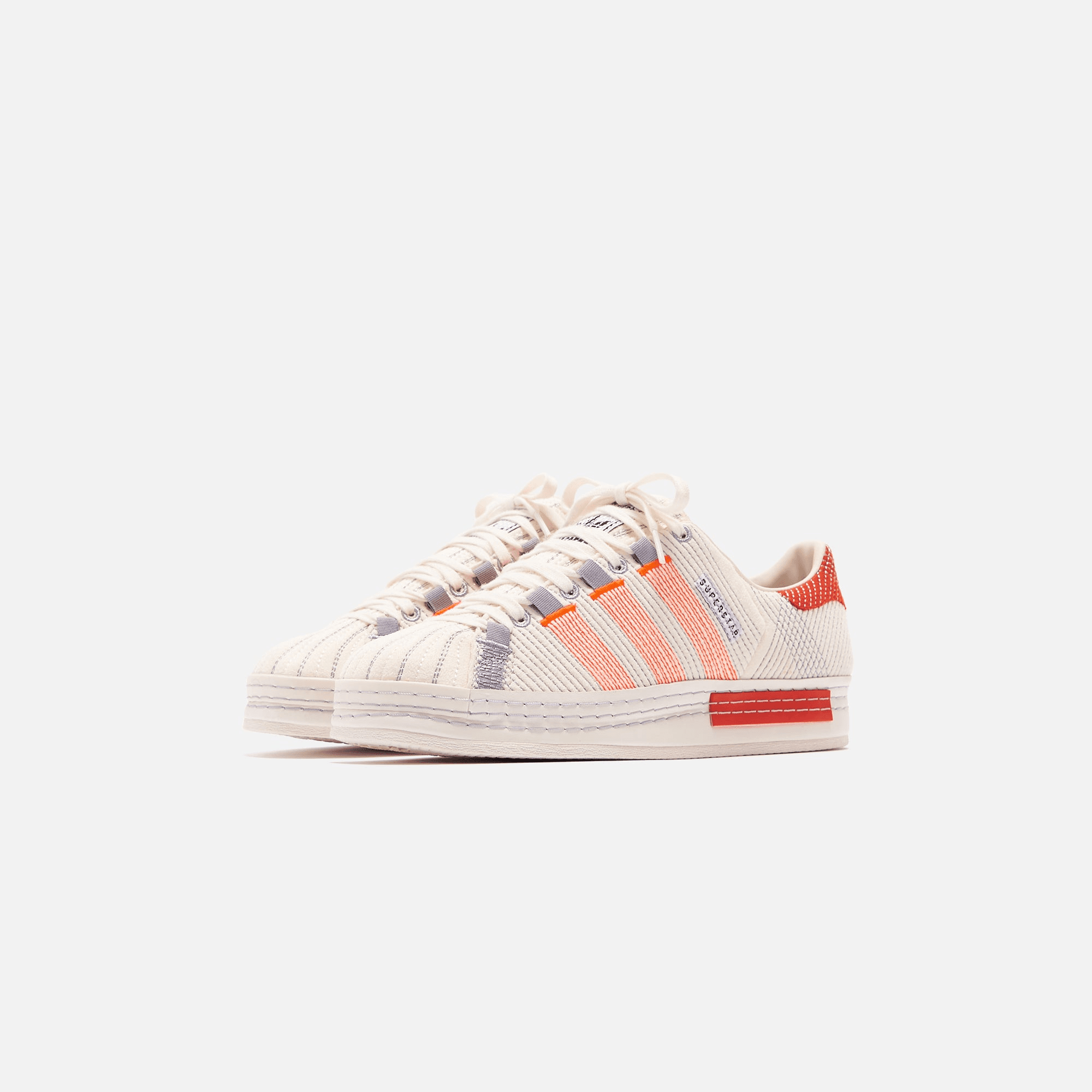 adidas Consortium x Craig Green Superstar - Off White / Bright Red / Grey — Image 4