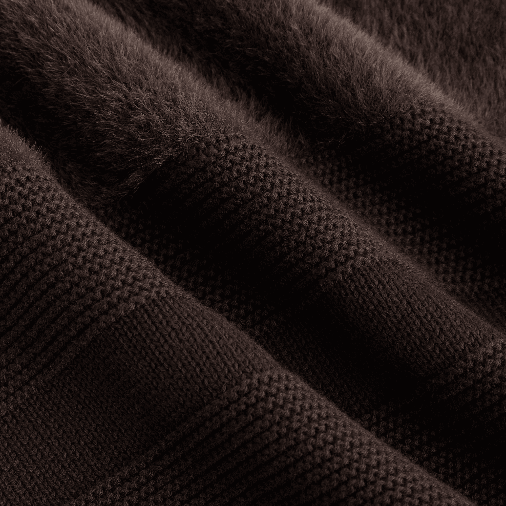 Kith Women Presley Blocked Mohair Zip Sweater - Incognito — Image 4
