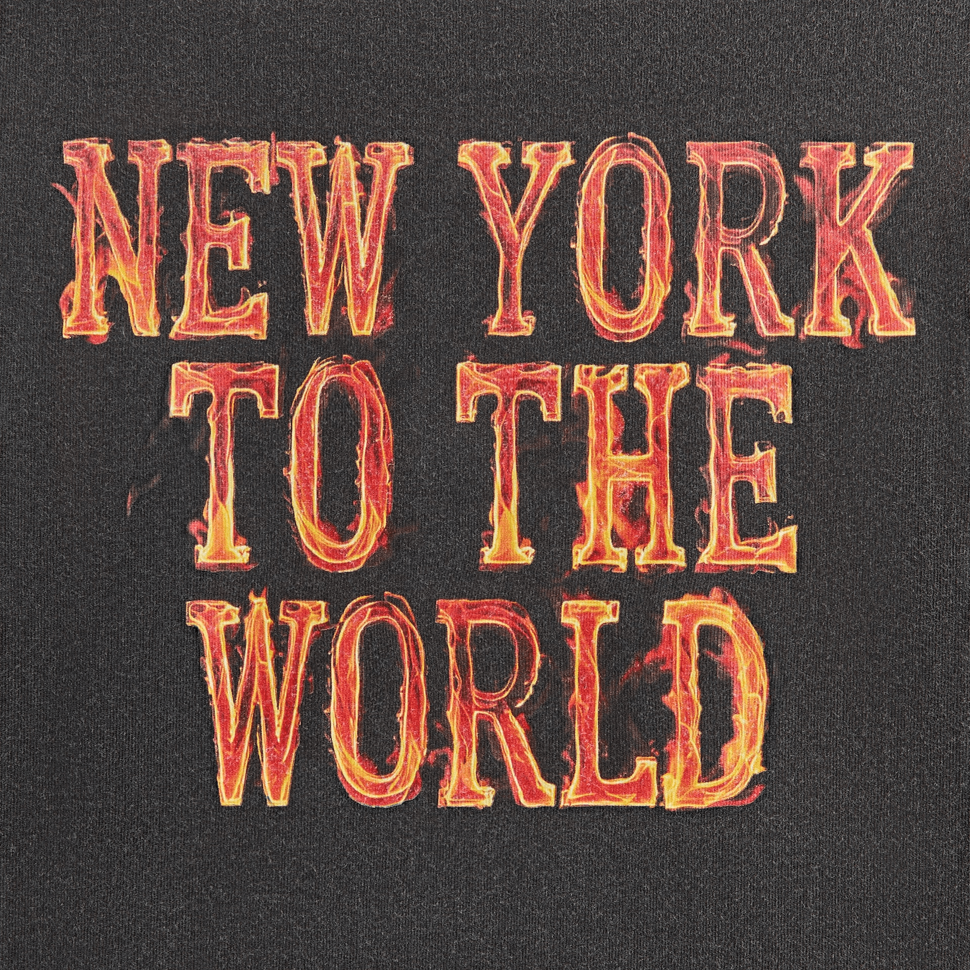 Kith Kids for the New York Knicks Vintage Fire Tee - Black — Image 4