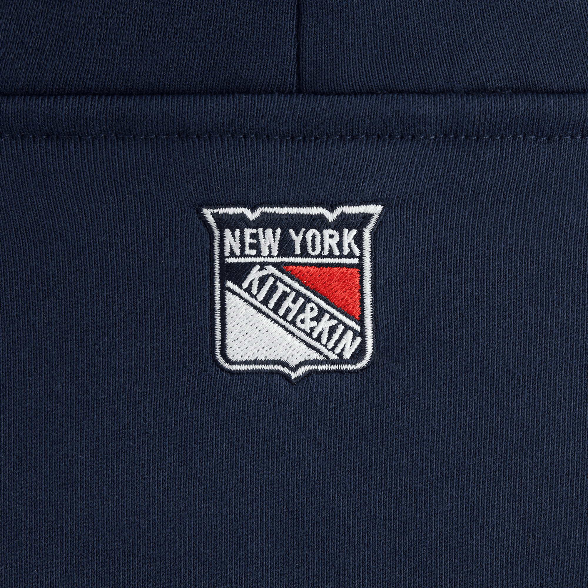 Kith Kids for the New York Rangers Skewed Vintage Delk Hoodie - Nocturnal — Image 2