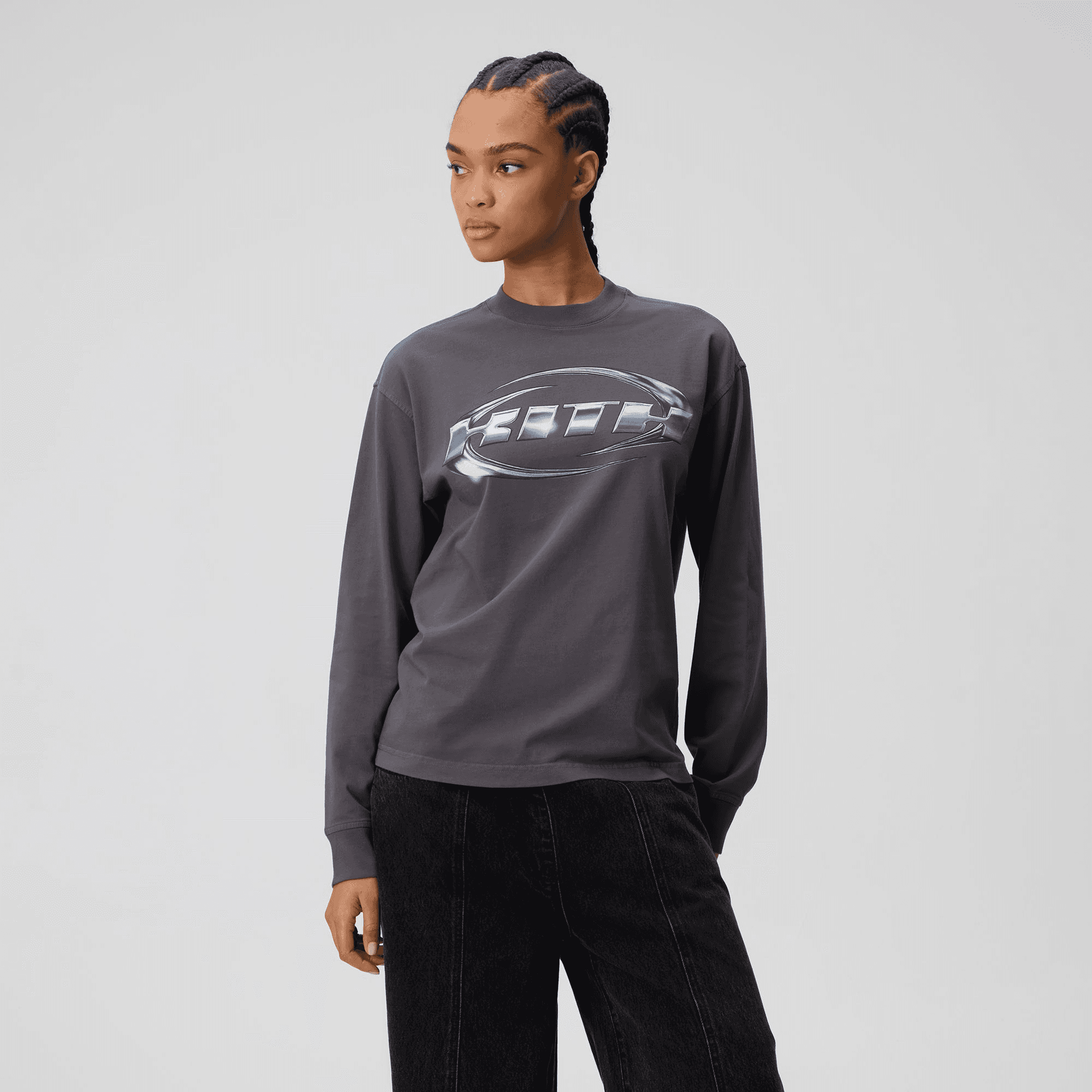Kith Women Oversized Chroma Sonoma Long Sleeve - Void — Image 4