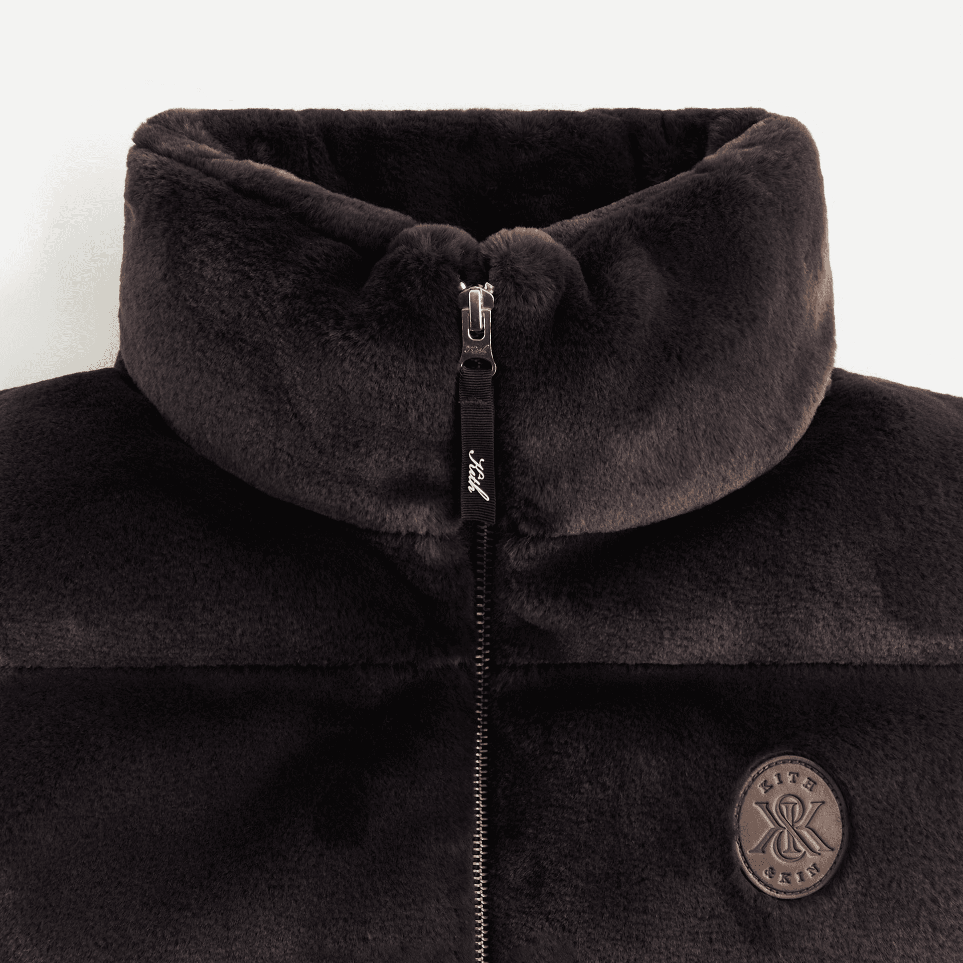 Kith Women Parker Teddy Fur Vest - Incognito — Image 3