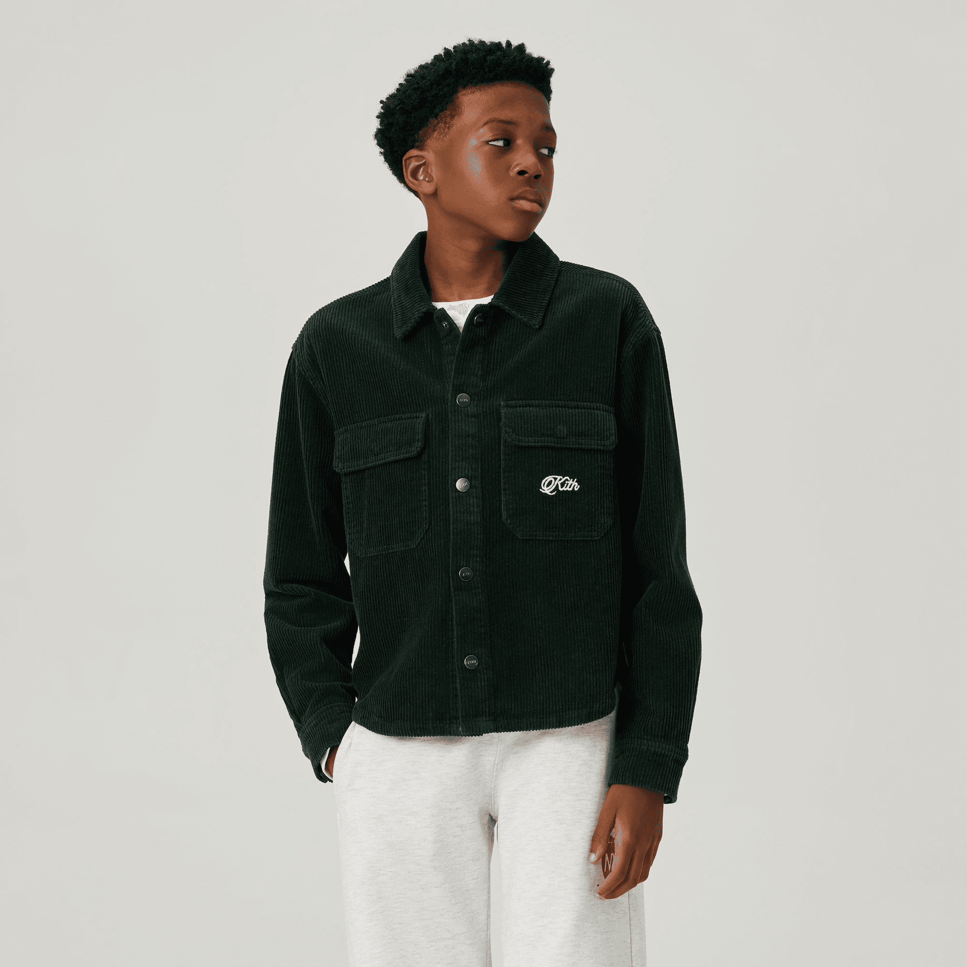 Kith Kids Cord Rowan Shirt - Stadium — Image 6