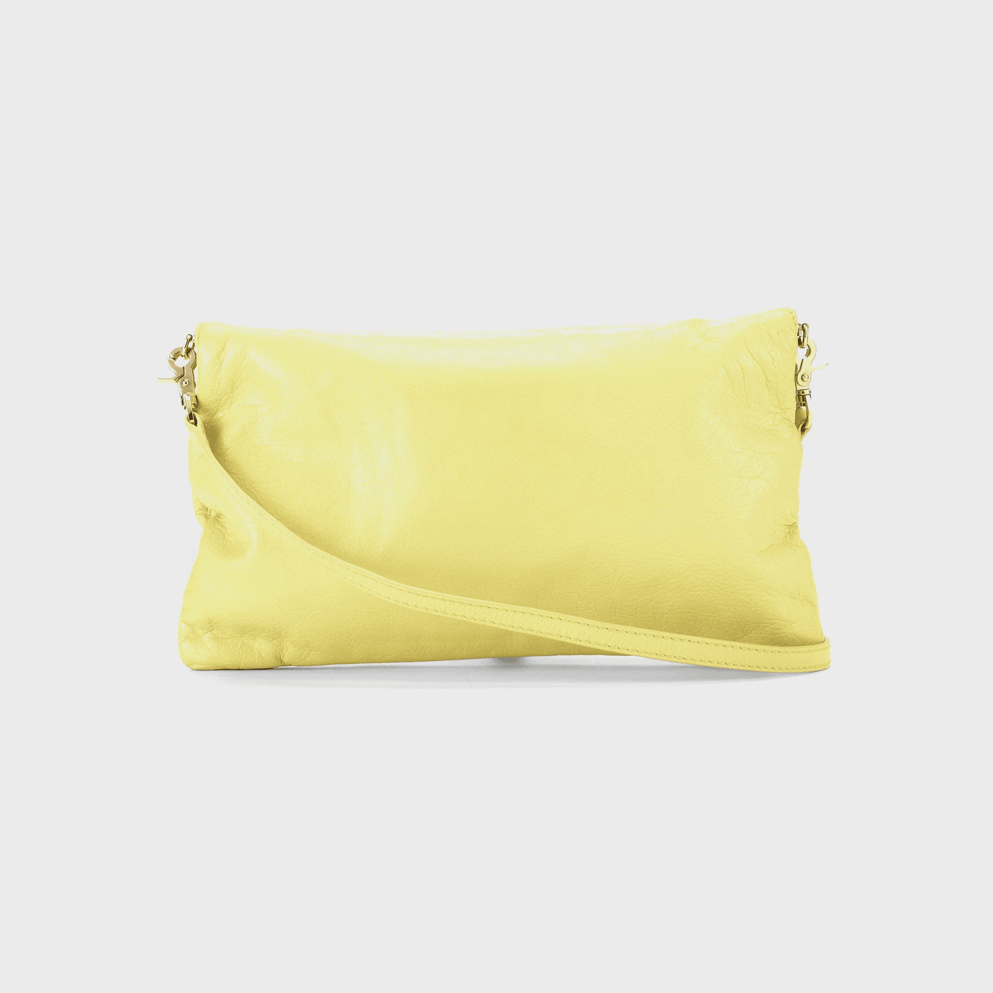 WGACA Balenciaga Giant12 Clutch Crossbody - Yellow Agneau — Image 3