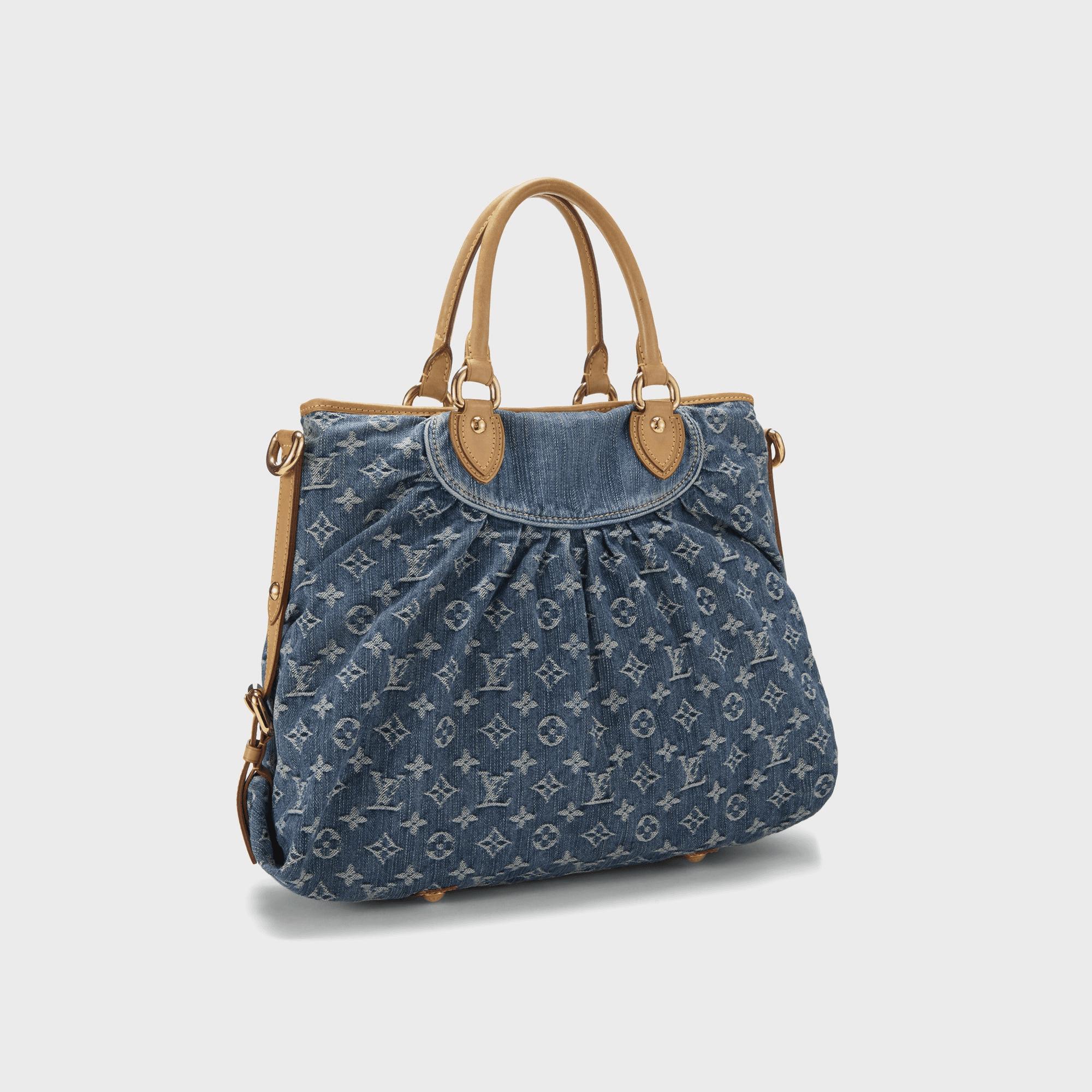 WGACA Louis Vuitton Denim Neo Cabby Gm - Blue — Image 3
