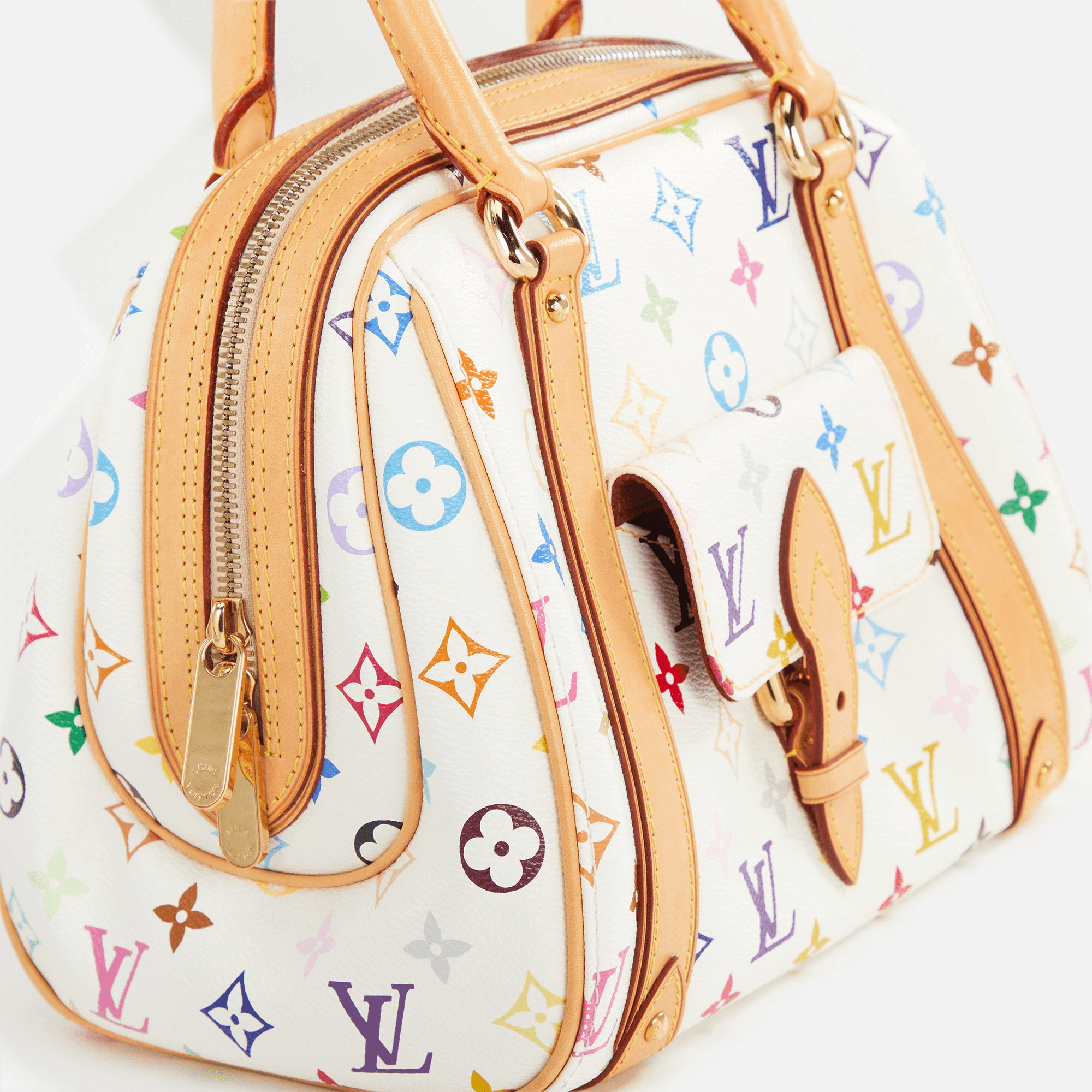 WGACA Louis Vuitton Priscilla - White / Multi — Image 2