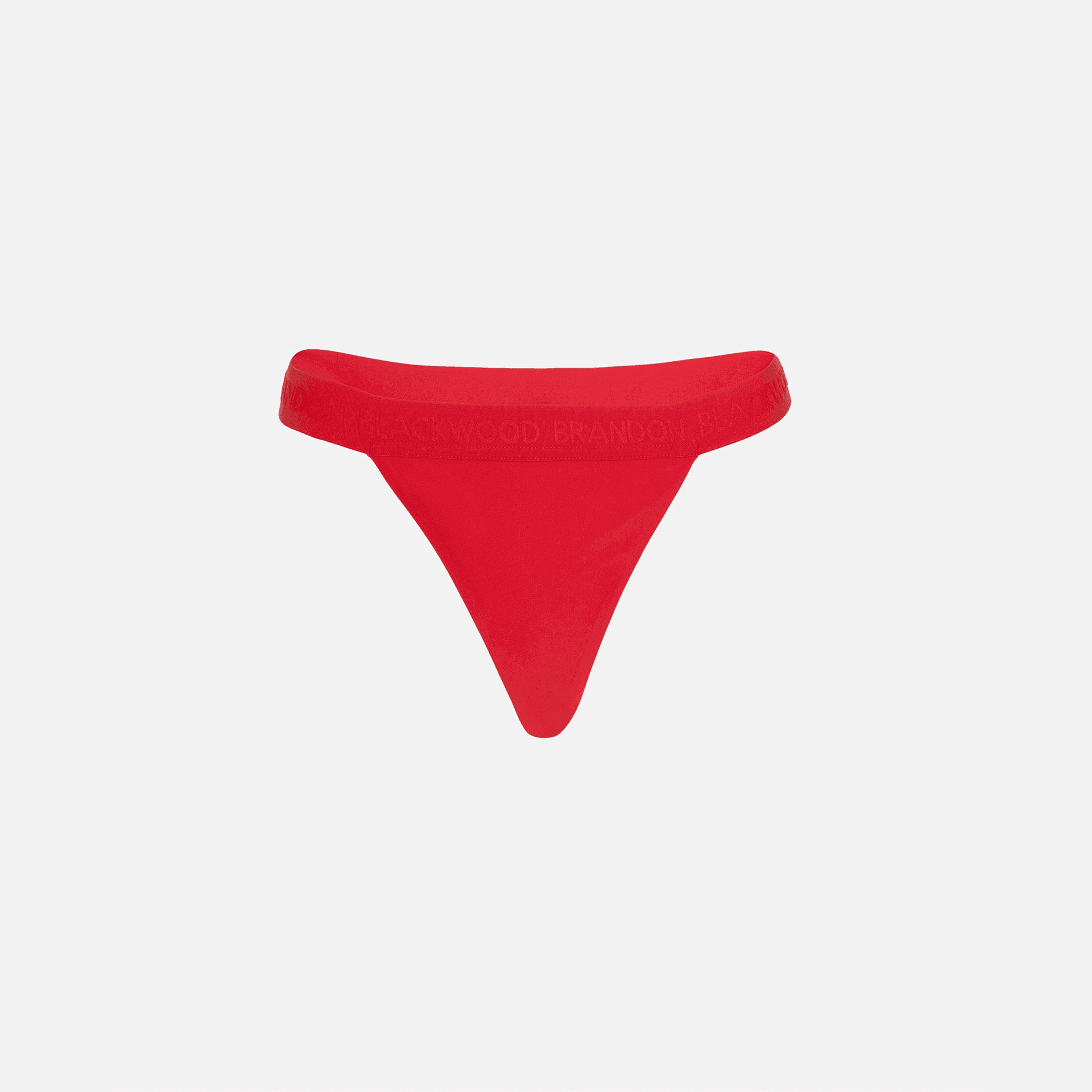 Brandon Blackwood Logo Swim Thong - Red — Image 2