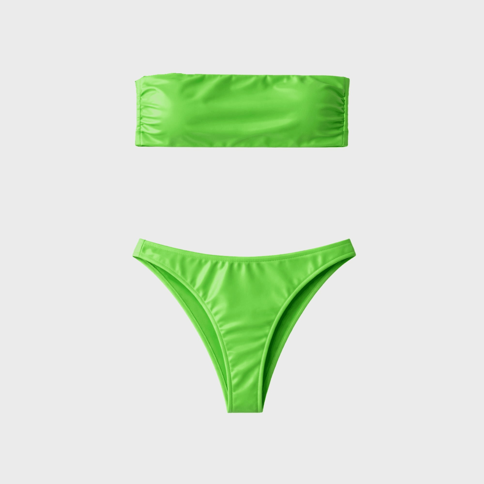 Naranja Furcado Bandeau Set - Green - Image 1