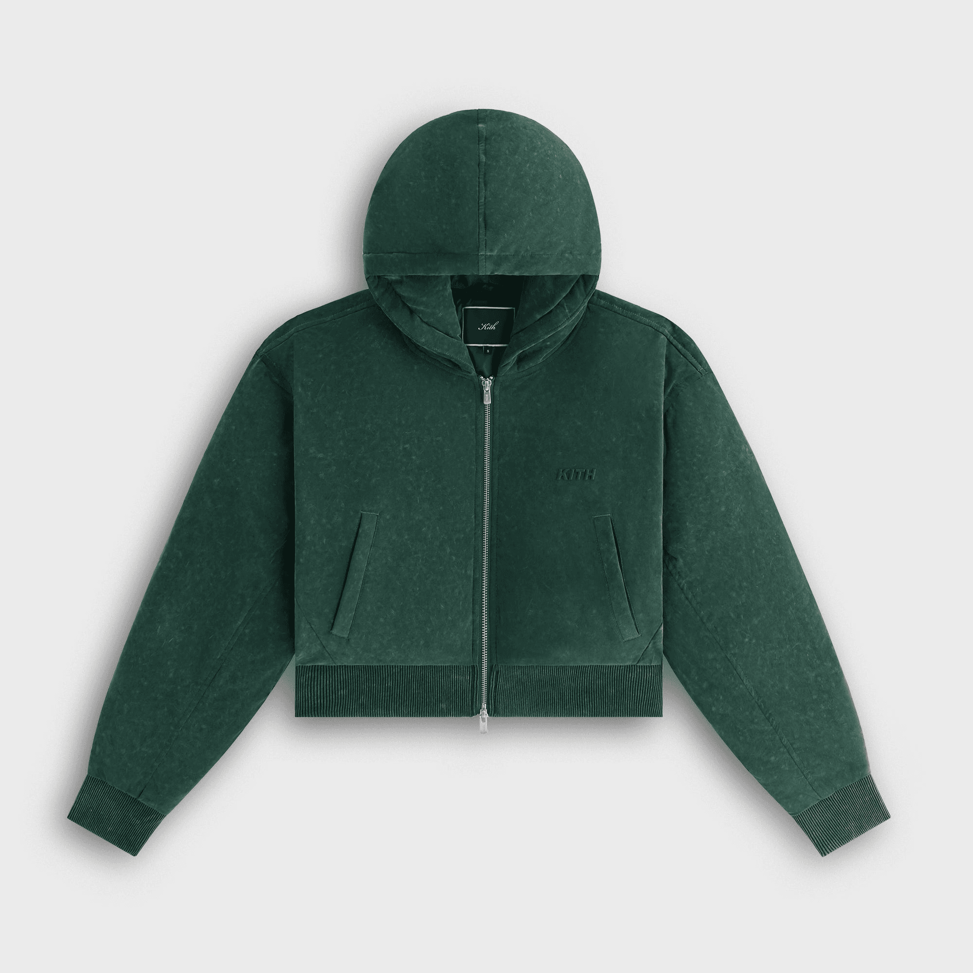 Kith Women Bex Cropped Sueded Jersey Puffer - Montane