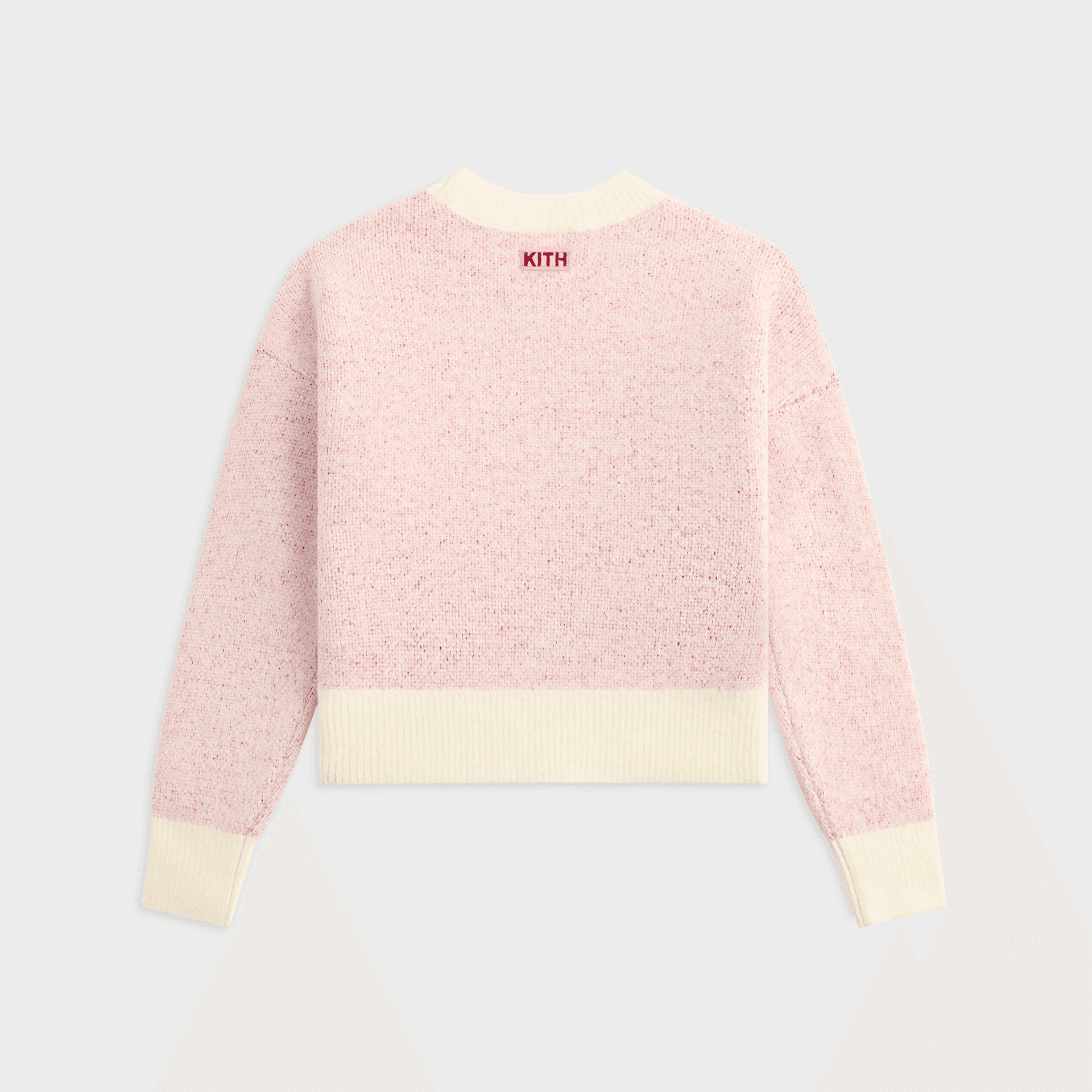 Kith Kids Novelty Fair Isle Cropped Nelson Sweater - Frosty Rose — Image 4