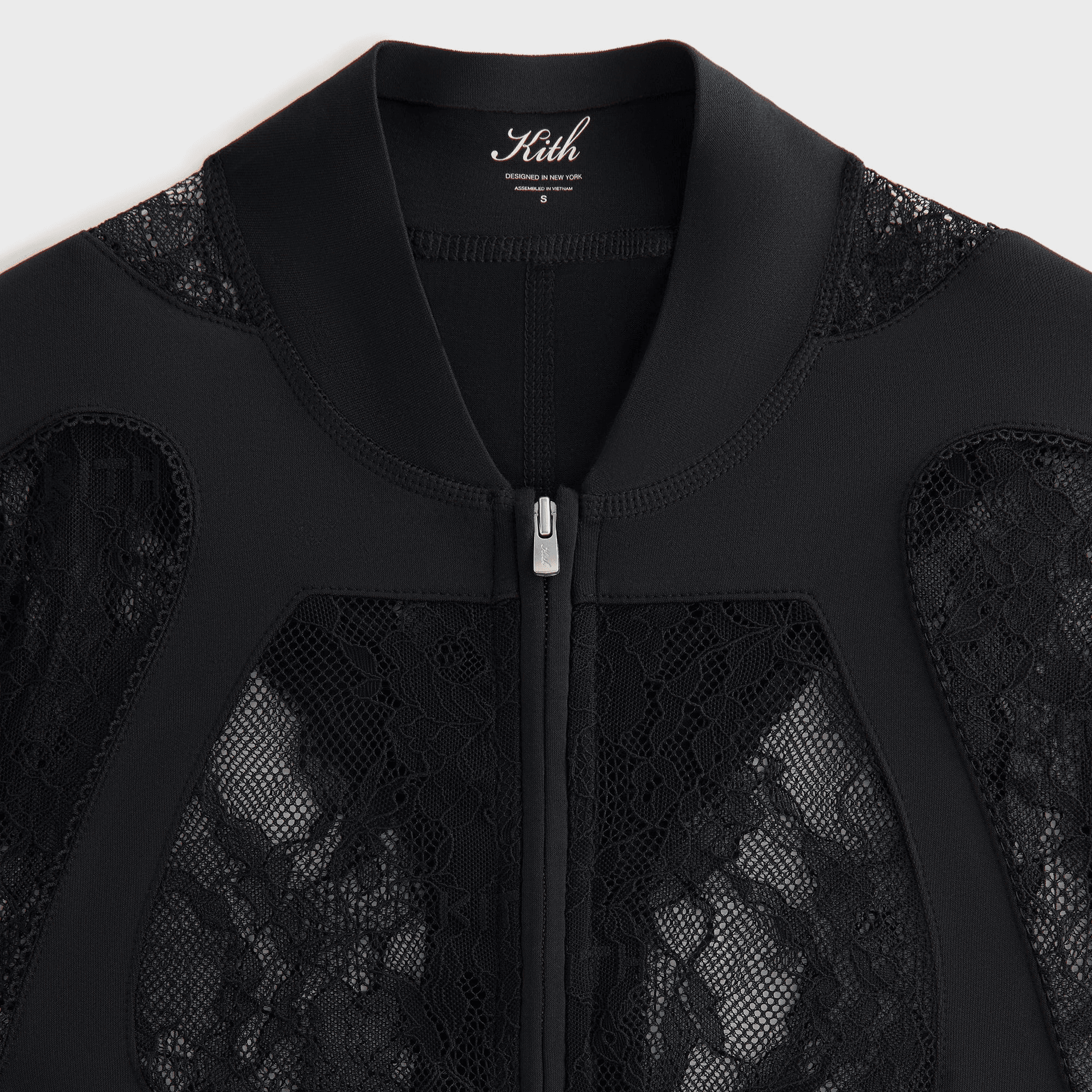 Lisa for Kith Women Vier Lace Paneled Bodysuit - Black — Image 3