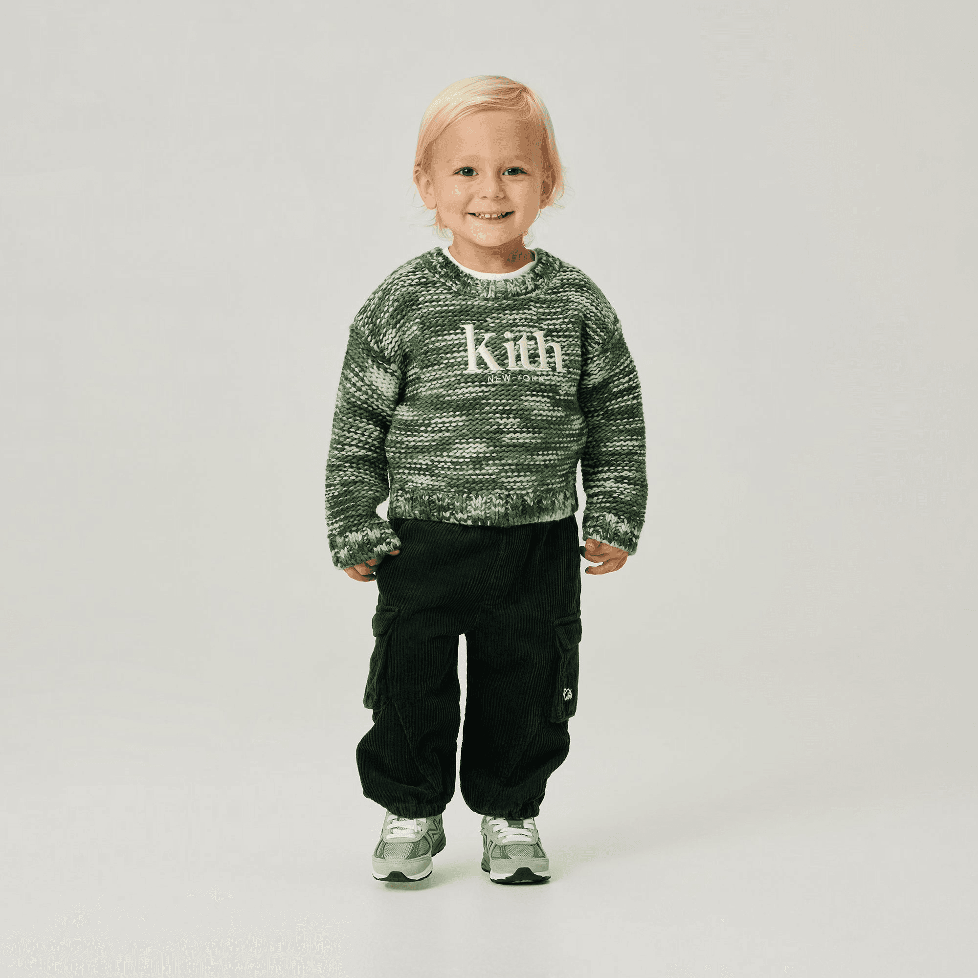 Kith Baby Space Dye Logo Sweater - Bay Breeze — Image 5