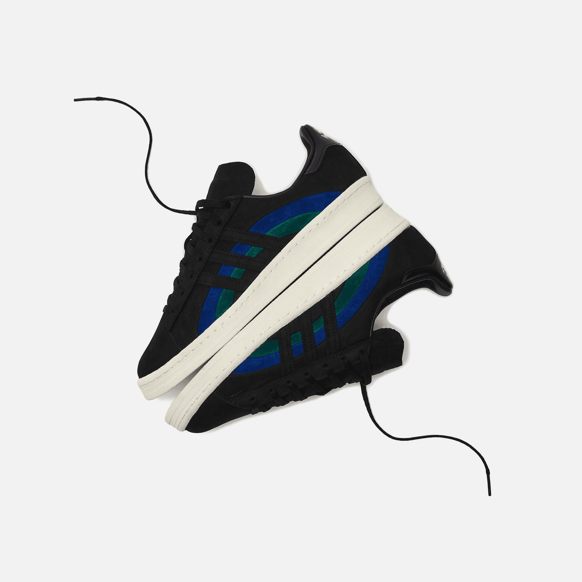 adidas Consortium x Bookworks Campus 80 - Core Black / Bold Blue / Collegiate Green — Image 5