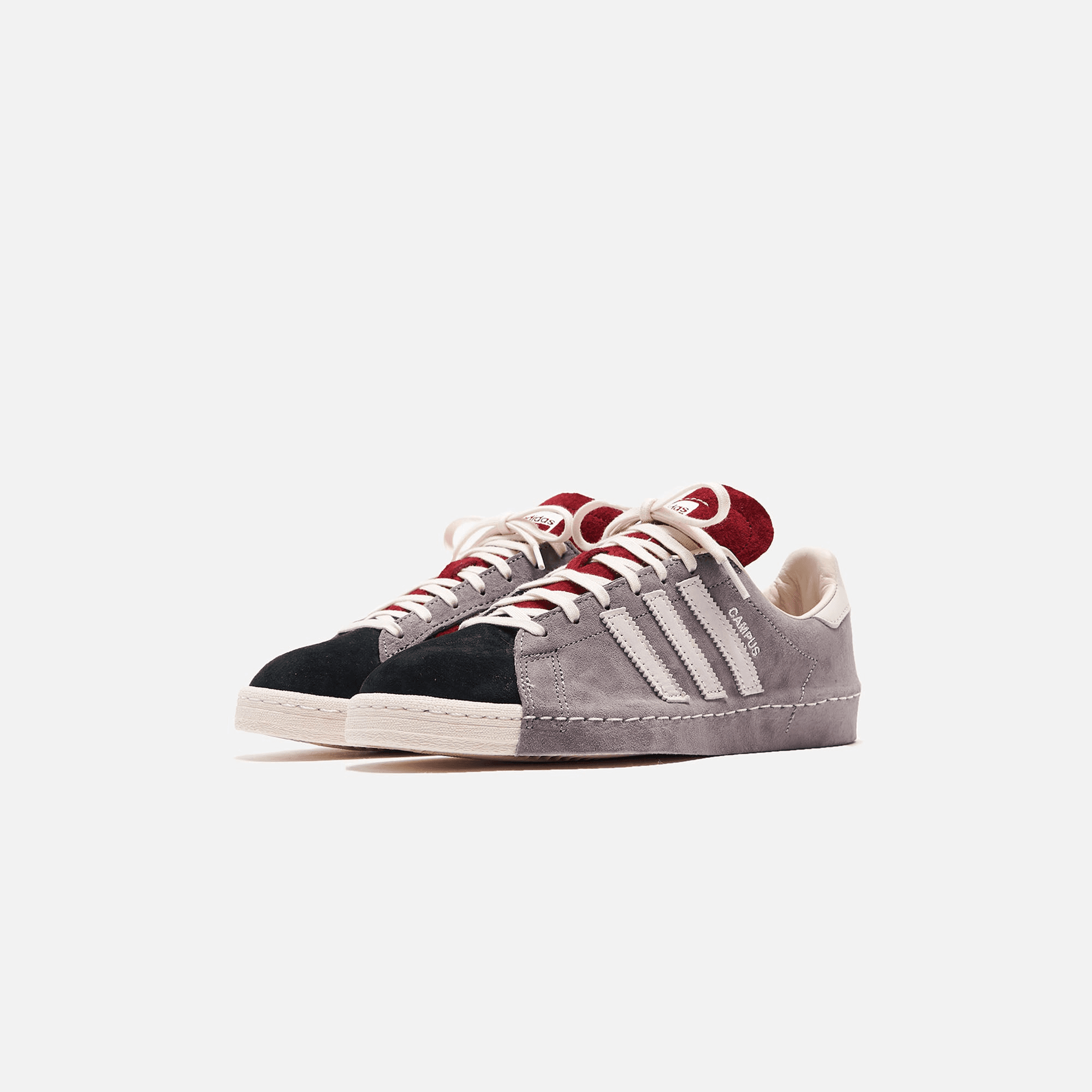 adidas x Recouture Campus 80s SH - Grey Three / Chalk White / Core Black — Image 4