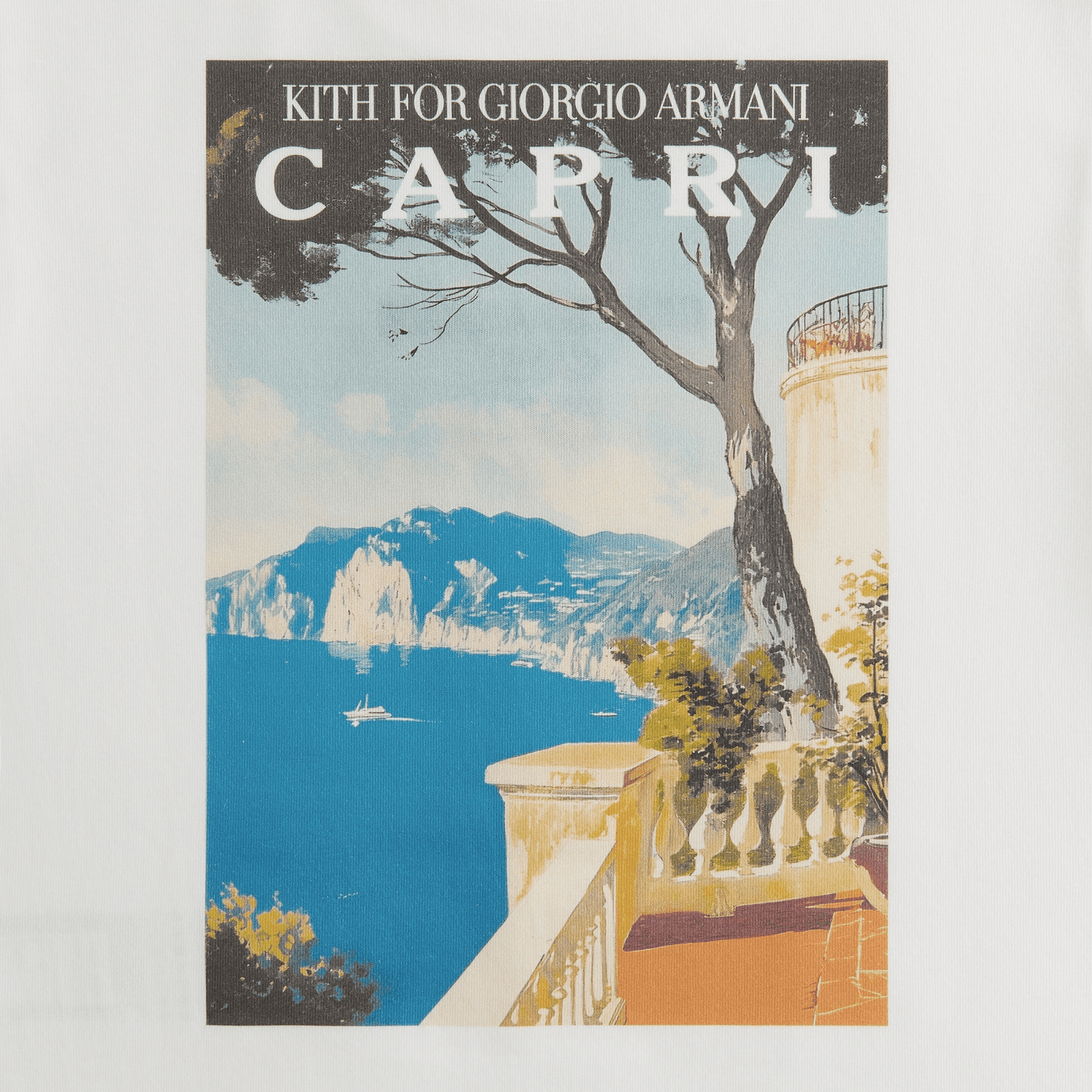 Giorgio Armani & Kith Women Capri Mulberry Tee - Wihte — Image 2