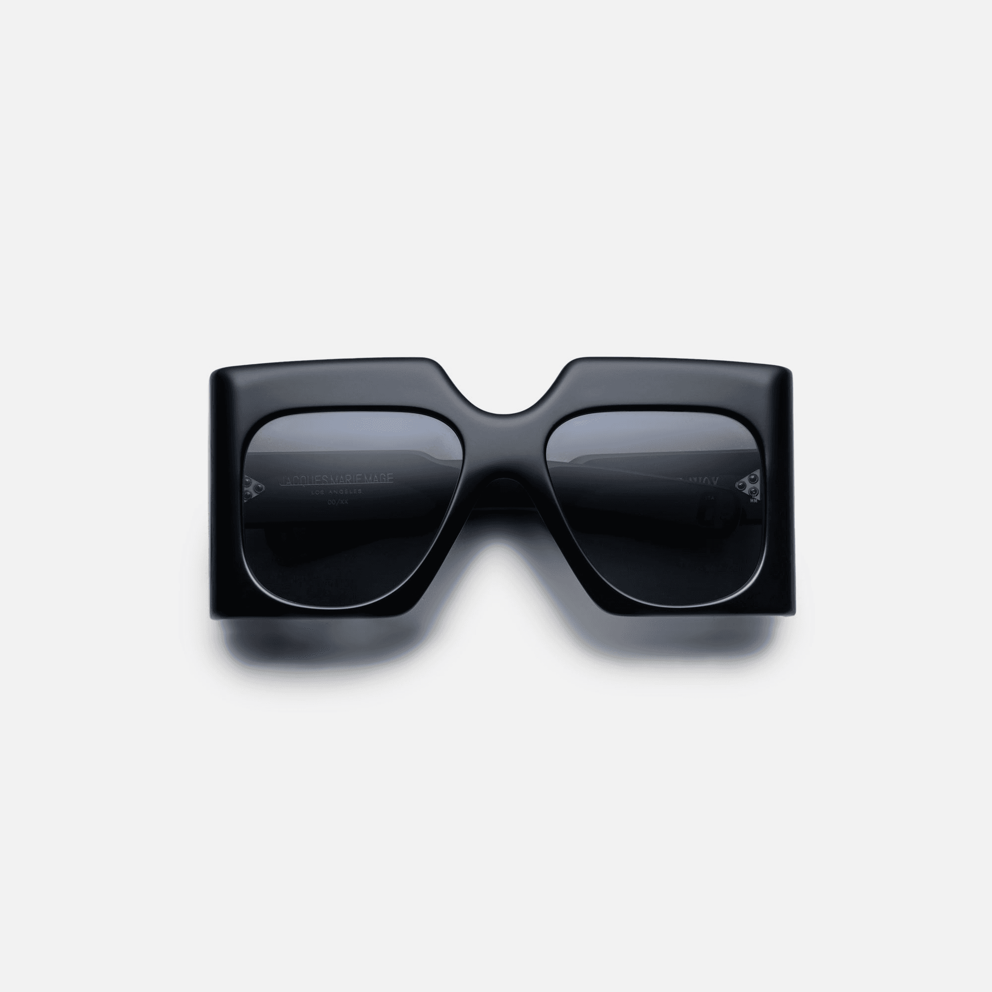 Jacques Marie Mage Ultravox Frame Jet Lens Dark Gold Hardware - Black - Image 1