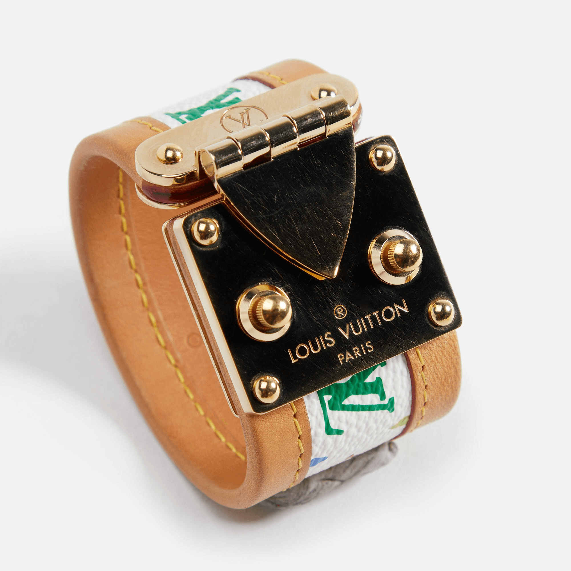 WGACA LV Serrure Cuff - White / Multi — Image 2