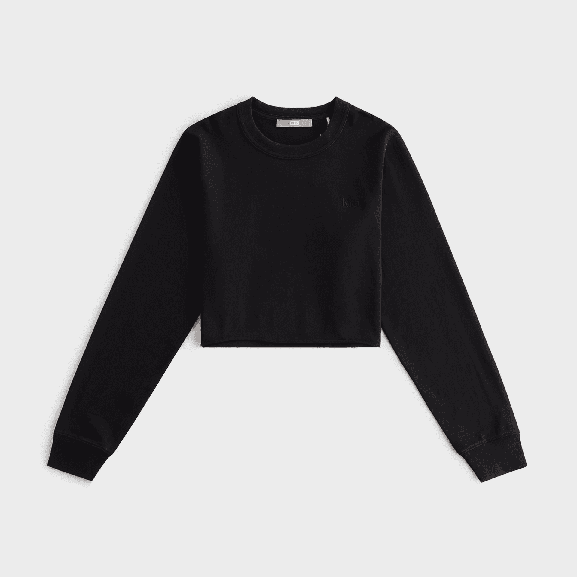 Kith Women Lucy Cropped Long Sleeve II Tee - Mass — Image 7
