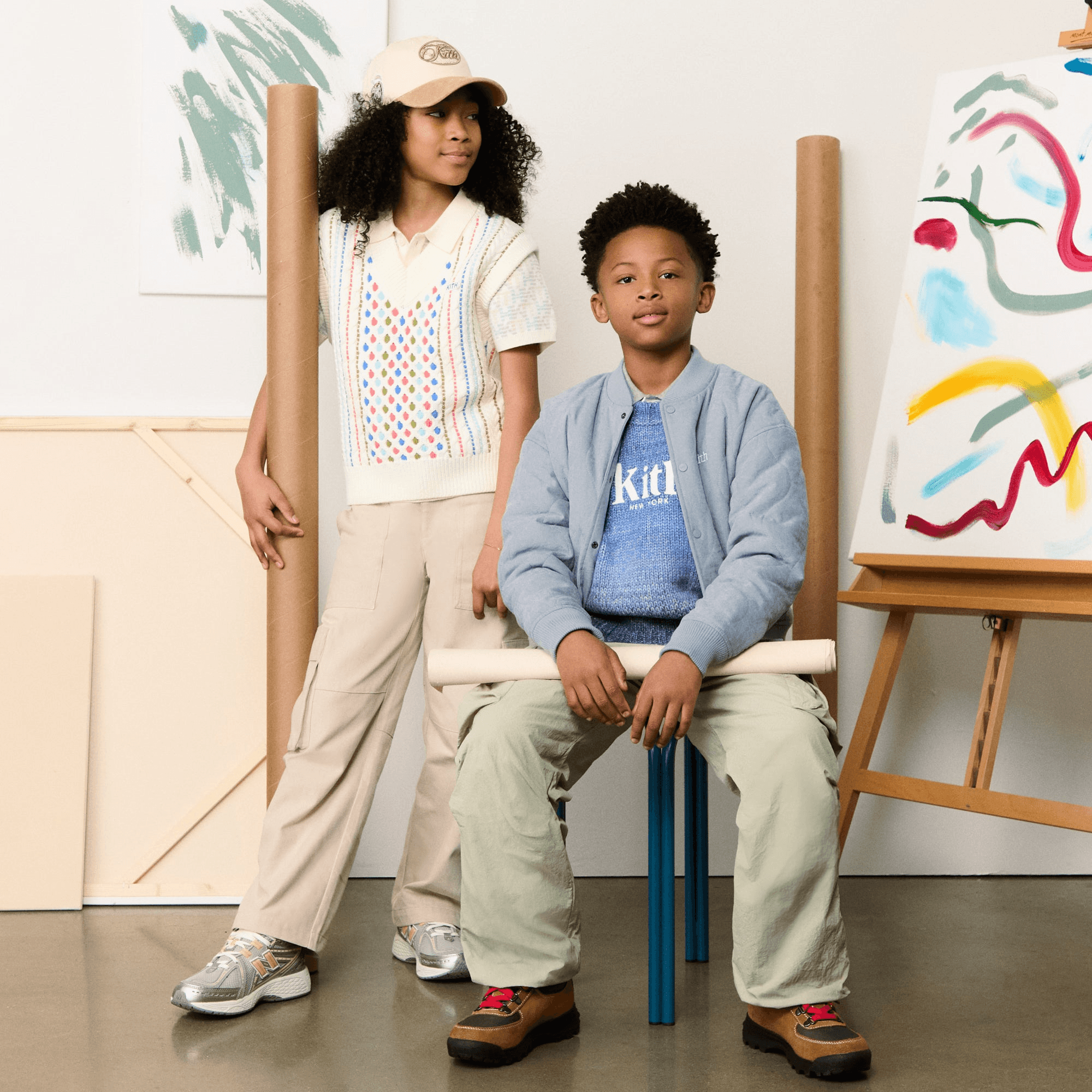 Kith Kids Quilted Bomber Jacket - Daydream — Image 4