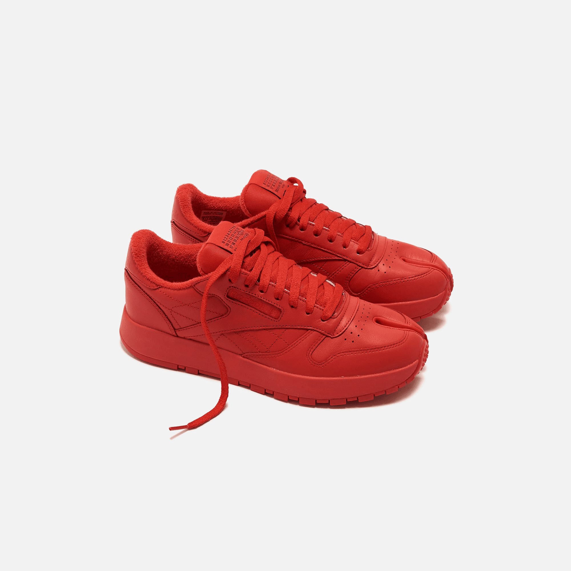 Reebok x Margiela Classic Leather Tabi - Red — Image 2