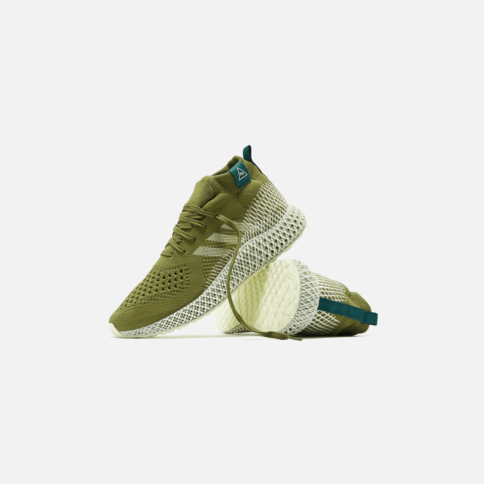 adidas x Pharrell Williams 4D Runner Mid - Green — Image 3