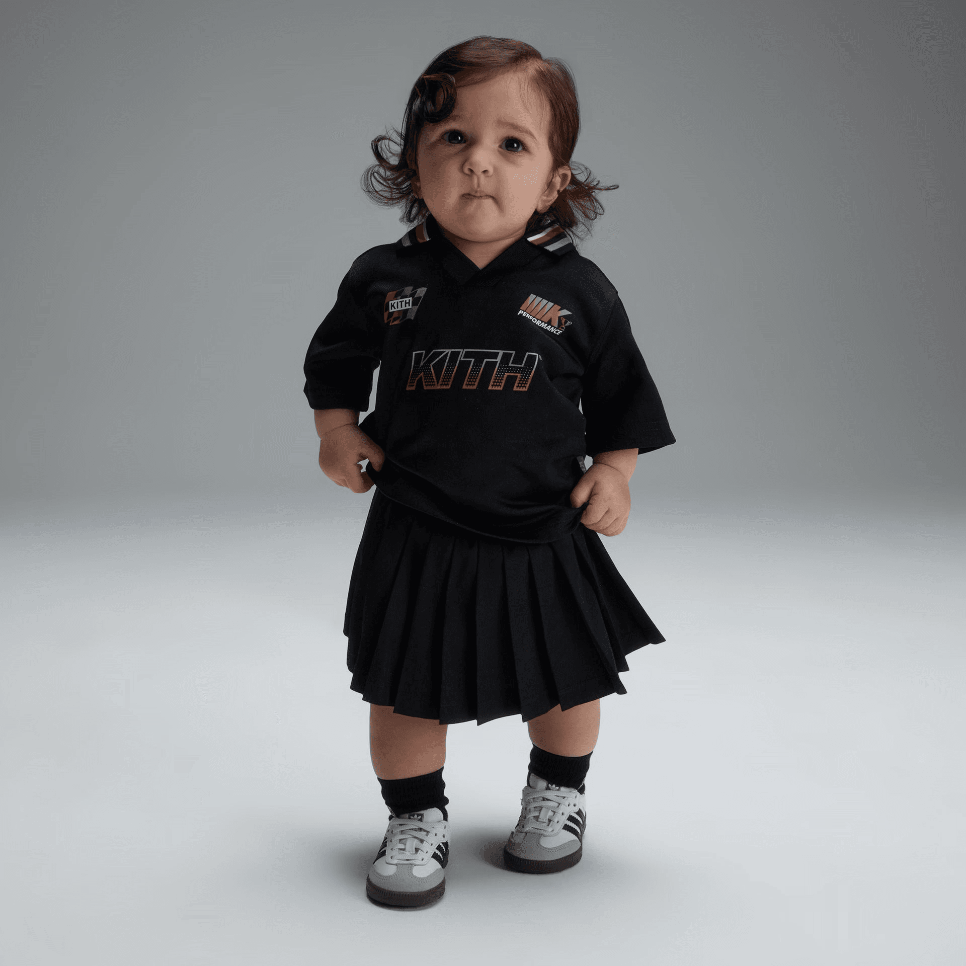 Kith Baby Tennis Mini Skort - Black — Image 4