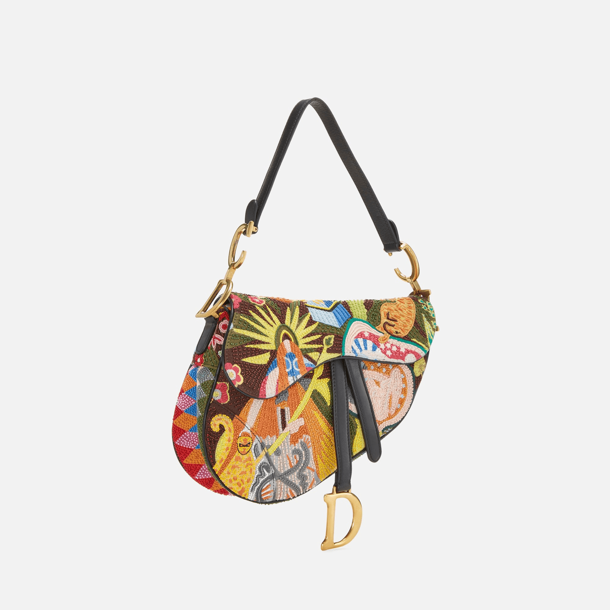 WGACA Christian Dior Multi Embellished Saddle Bag - Multi — Image 5
