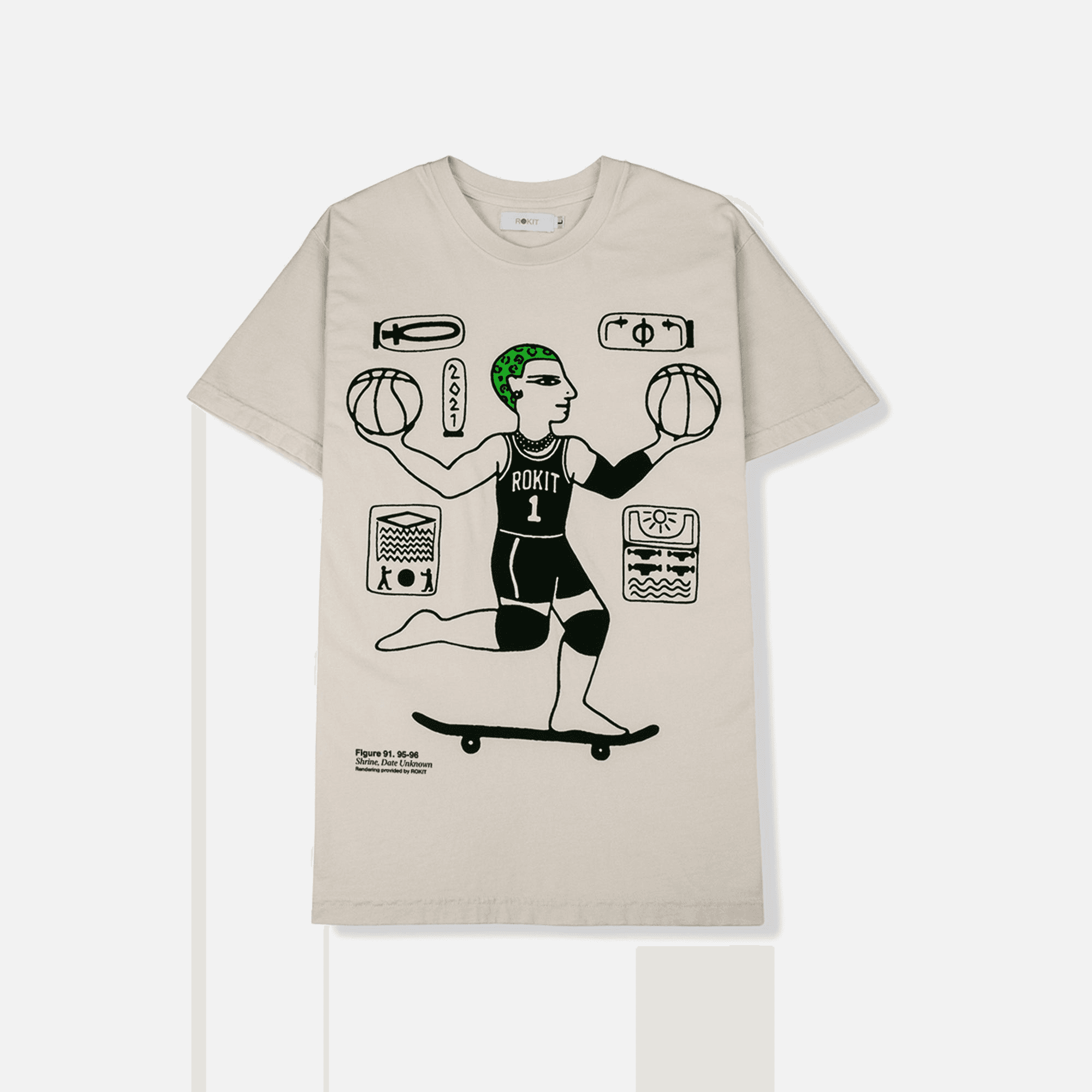 Rokit Glyph Tee - Cream